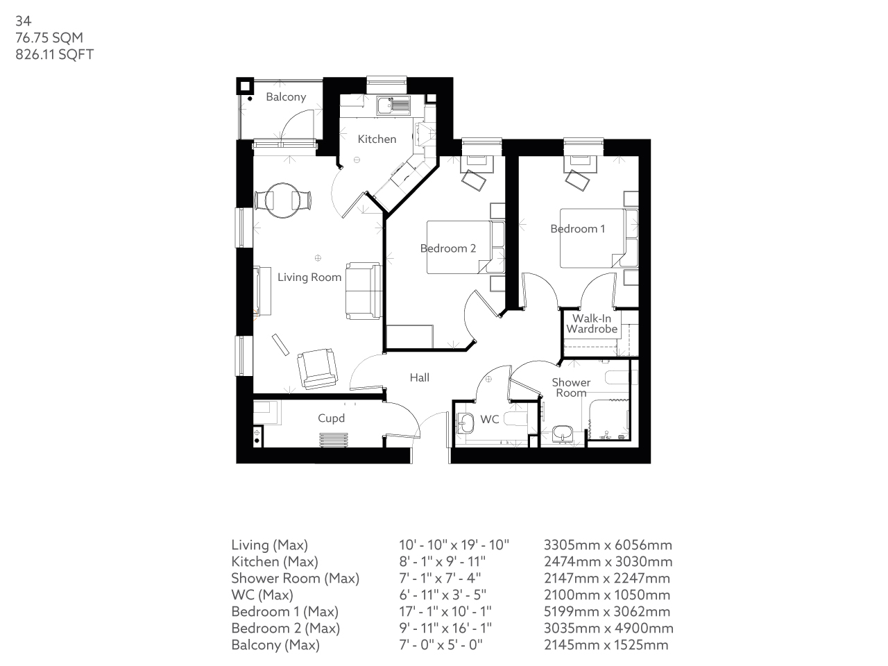 34, Swindon floorplan
