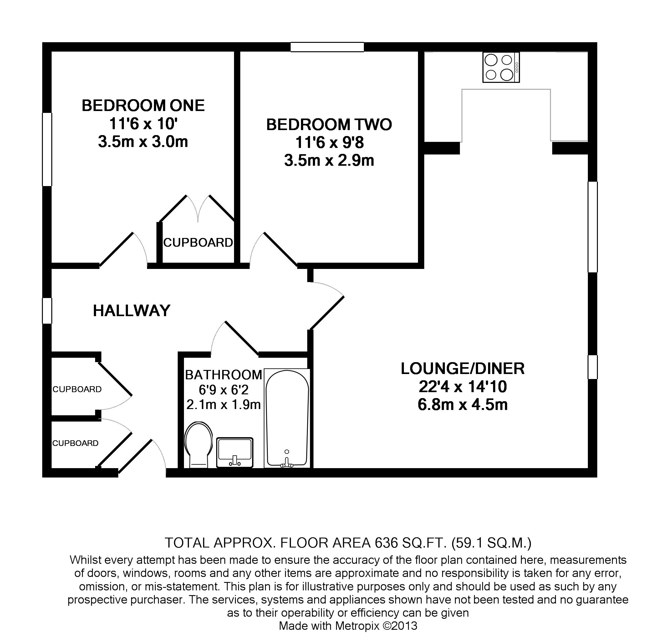 2 Bedrooms Flat for sale in Winstreet Close, Alton GU34