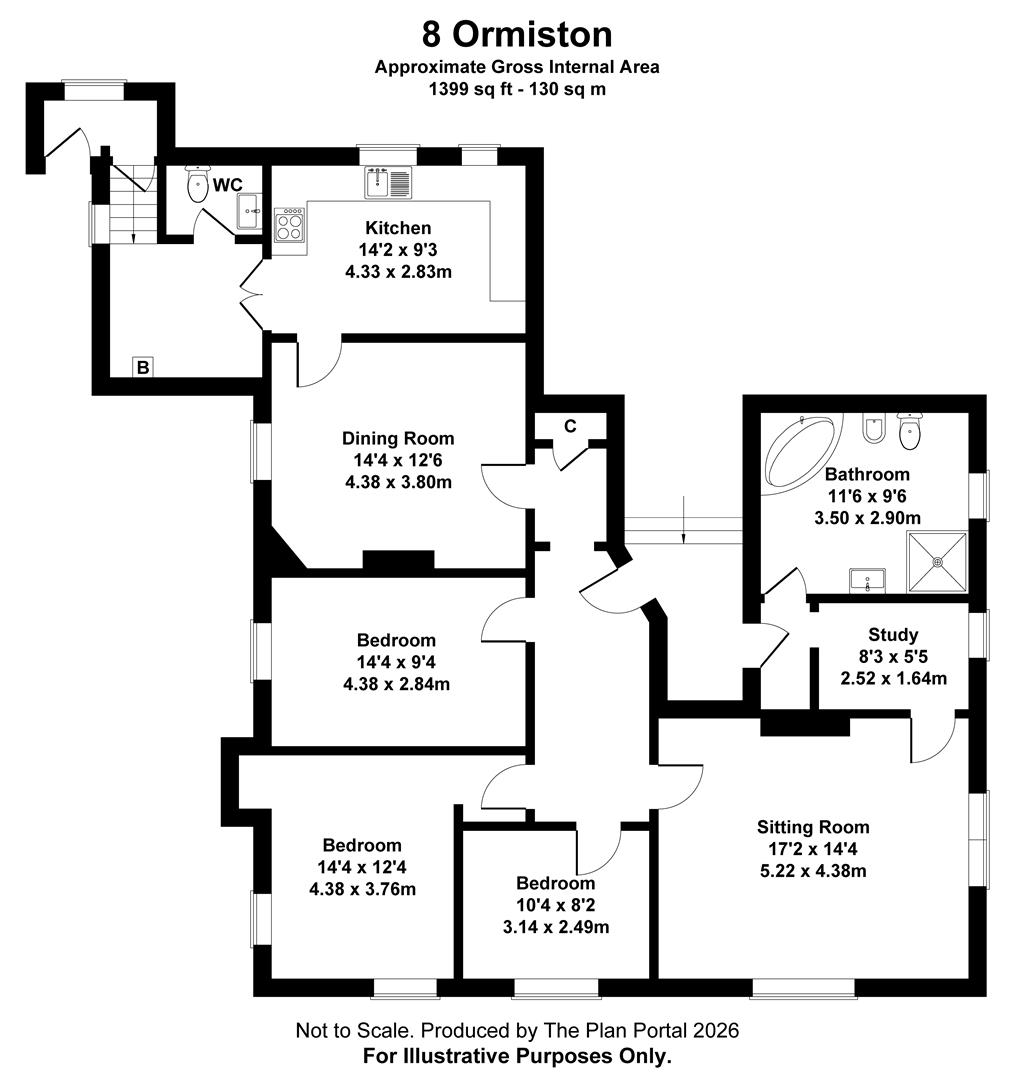 Abbeymount, 8 Ormiston Terrace, Melrose floorplan