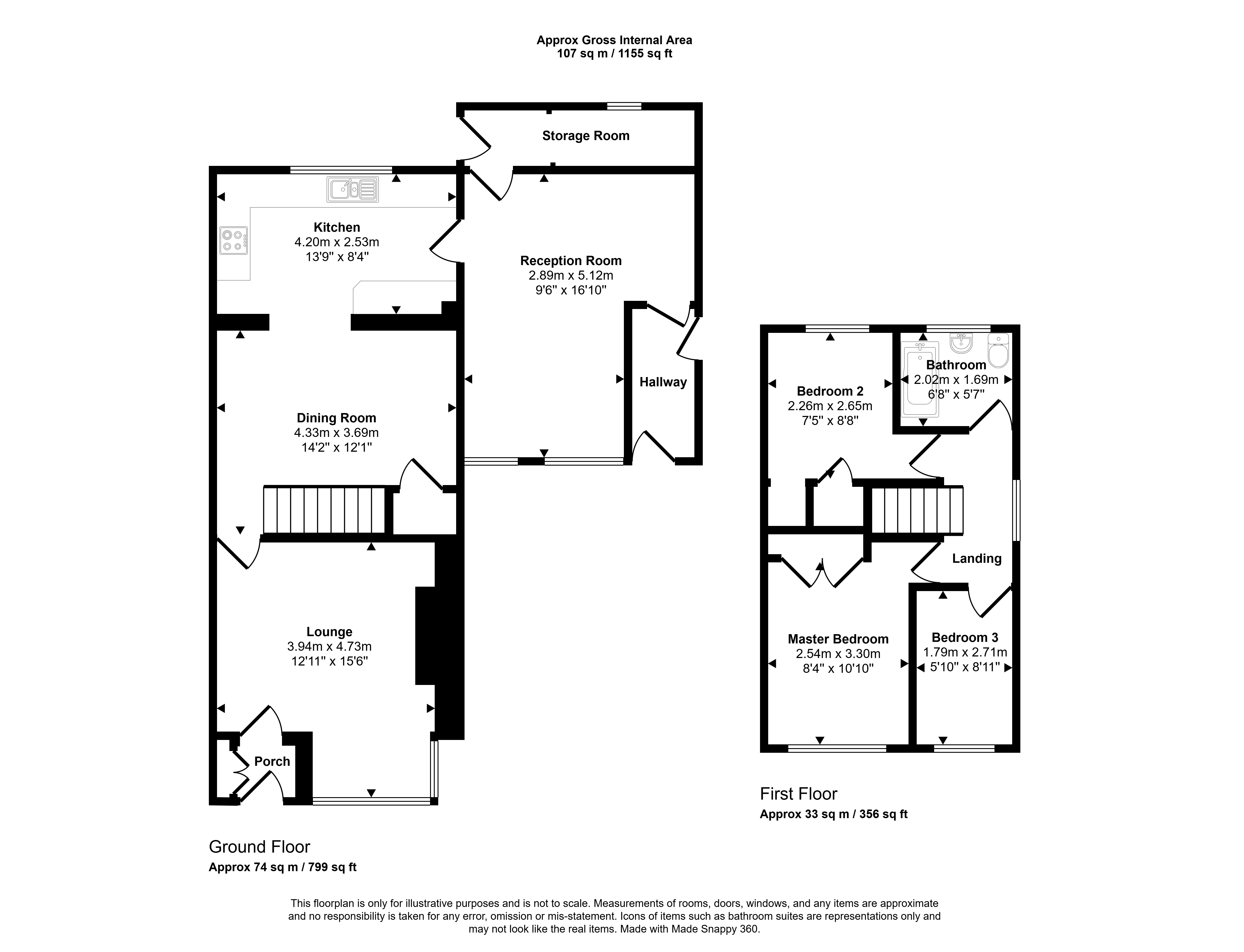 24, Brougham Court, Peterlee floorplan