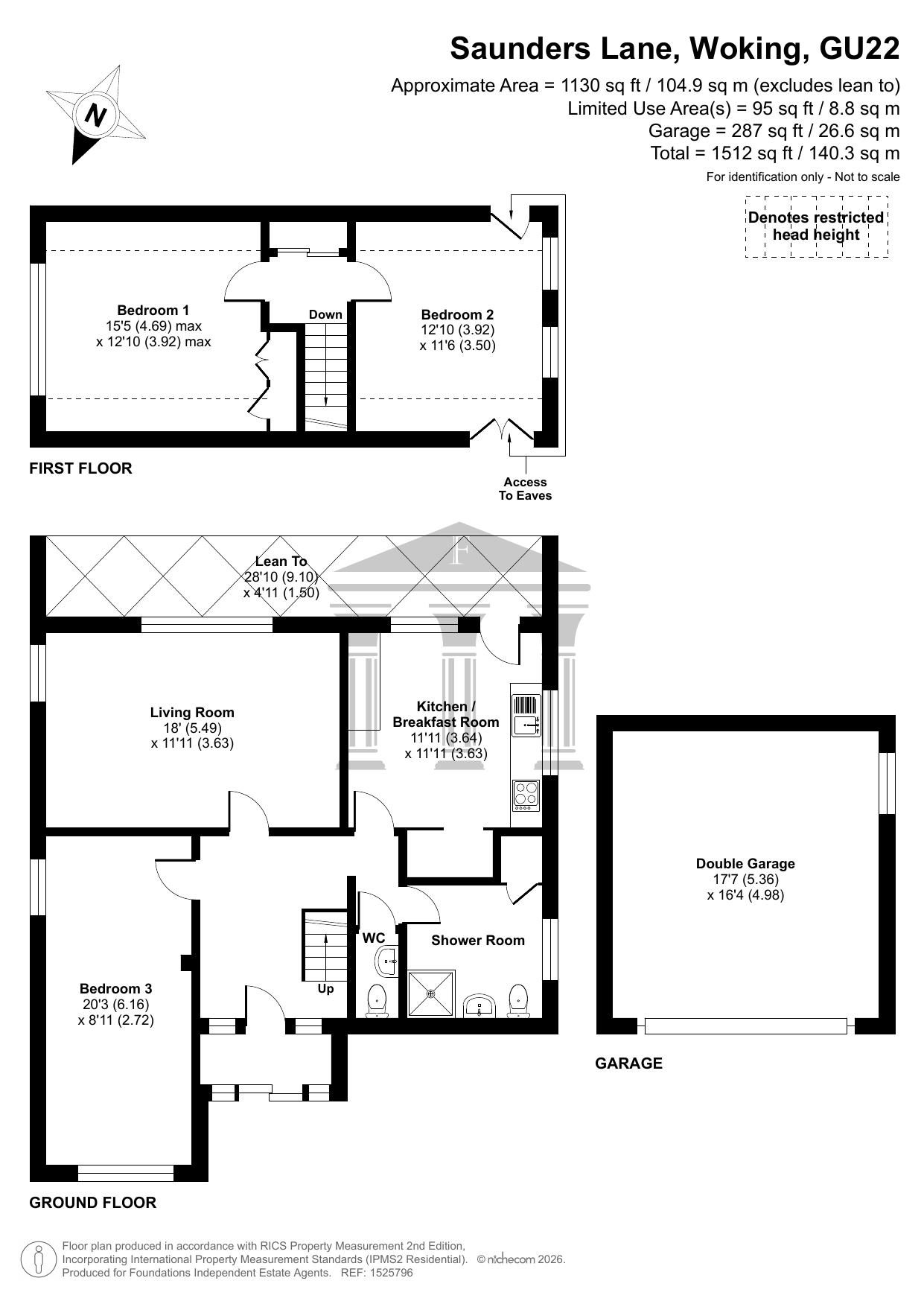 25 Saunders Lane, Mayford, Woking floorplan