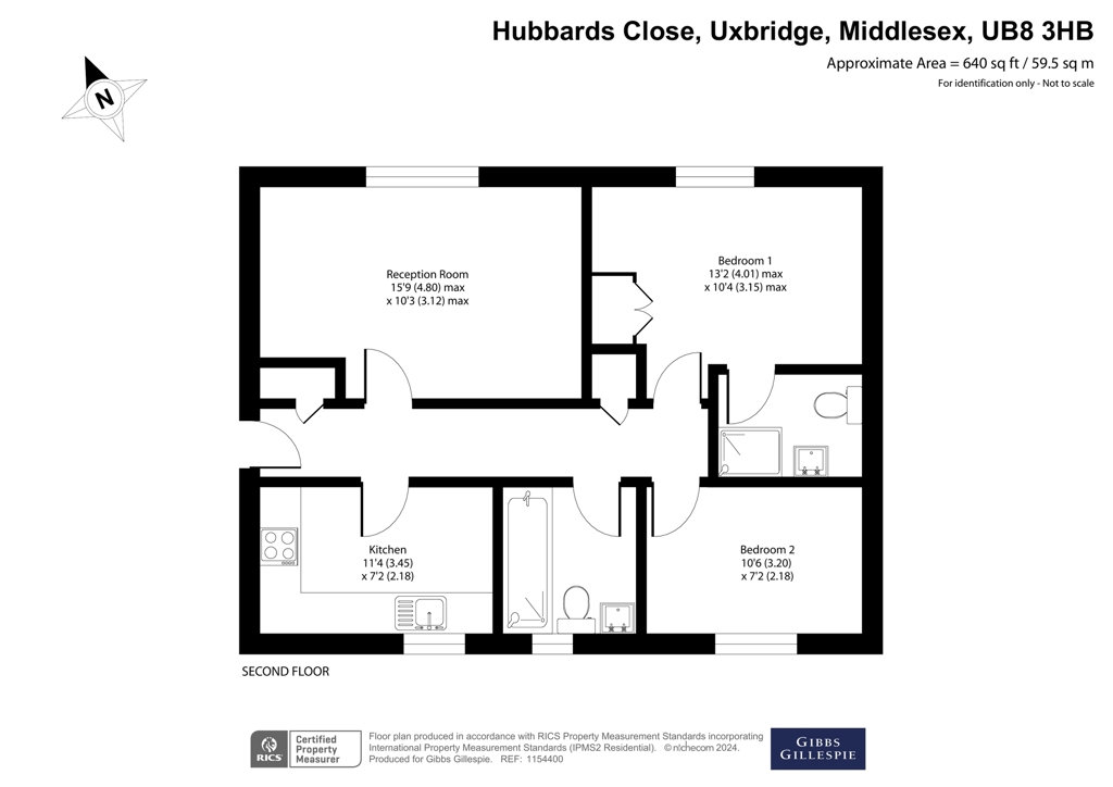 27, Hubbards Close, Middlesex floorplan