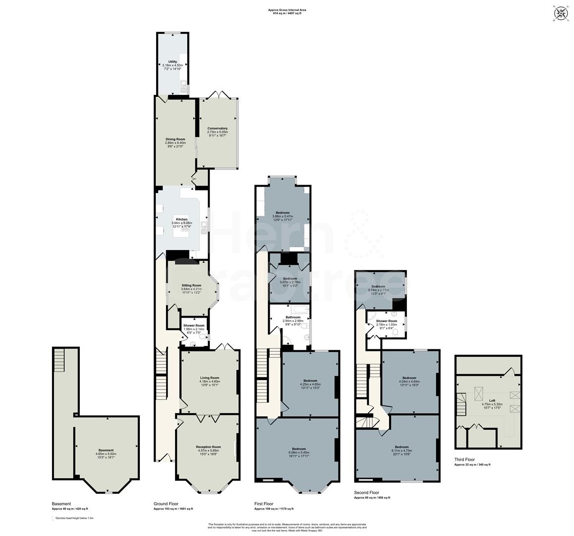 54, Cathedral Road, Pontcanna floorplan