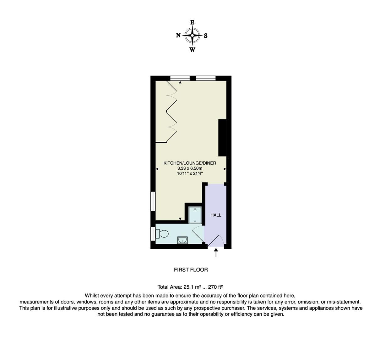Flat 3, 156, High Road, Woodford Green floorplan