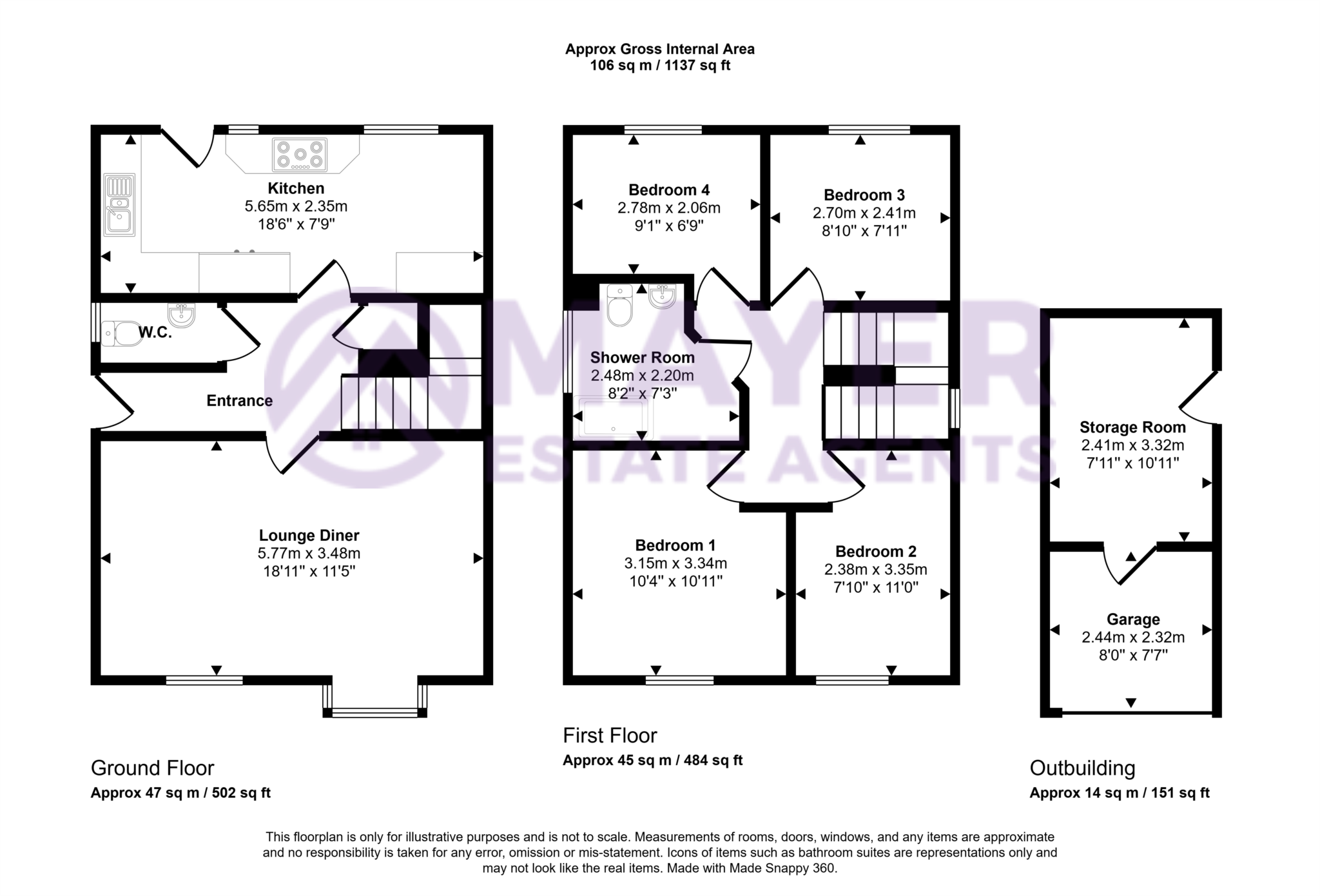 36, Furzeacre Close, Plymouth floorplan