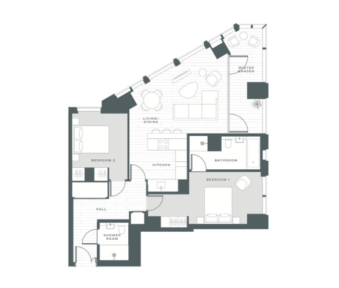Nine Elms Lane, London floorplan