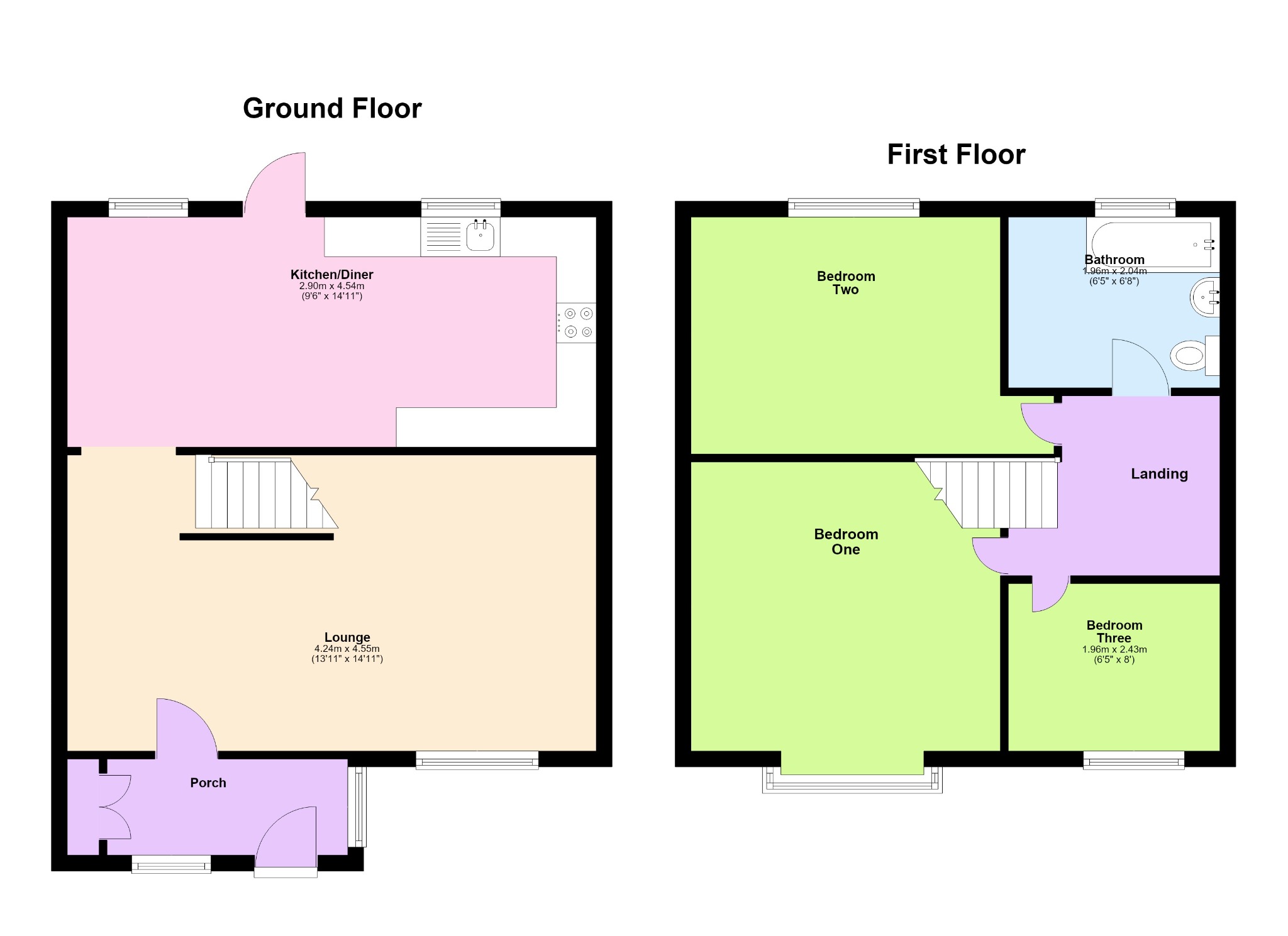 14 York Ride, Weedon, Northamptonshire floorplan