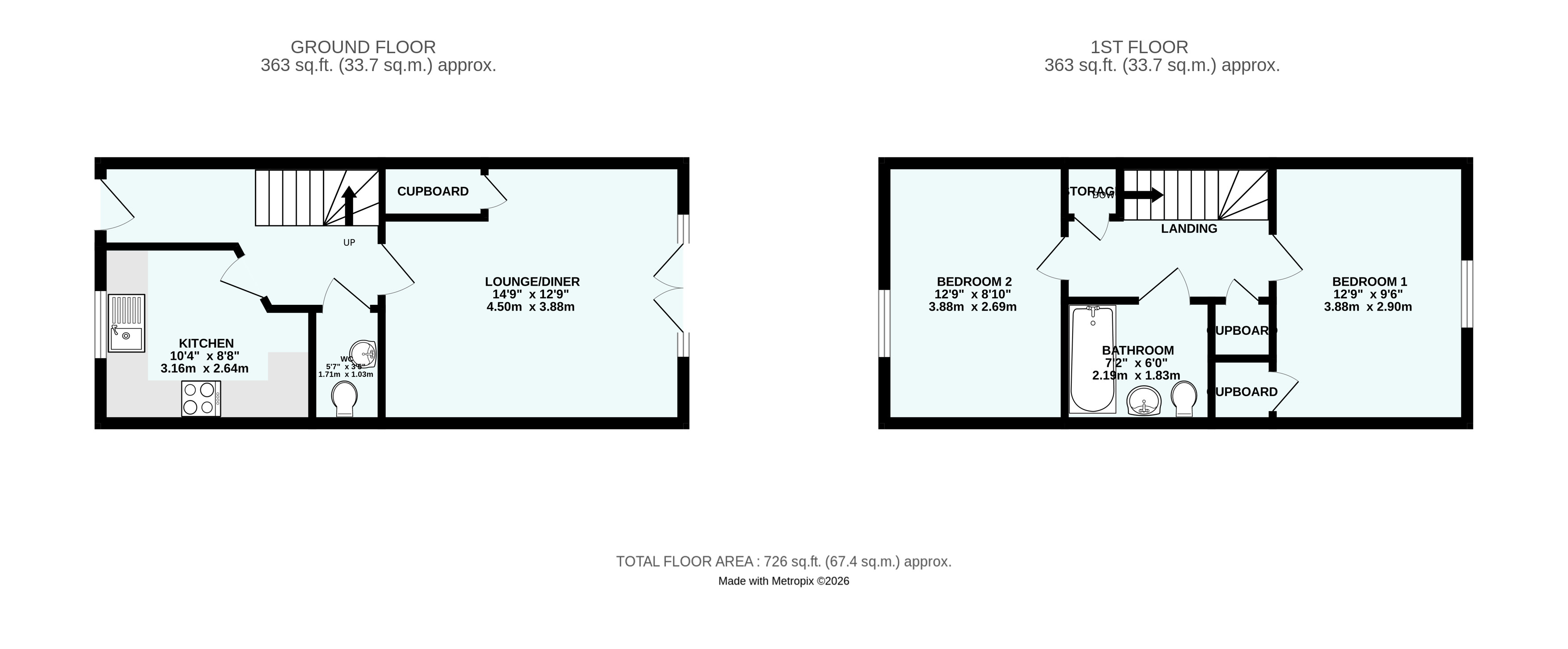 22, Park An Daras, Cornwall floorplan