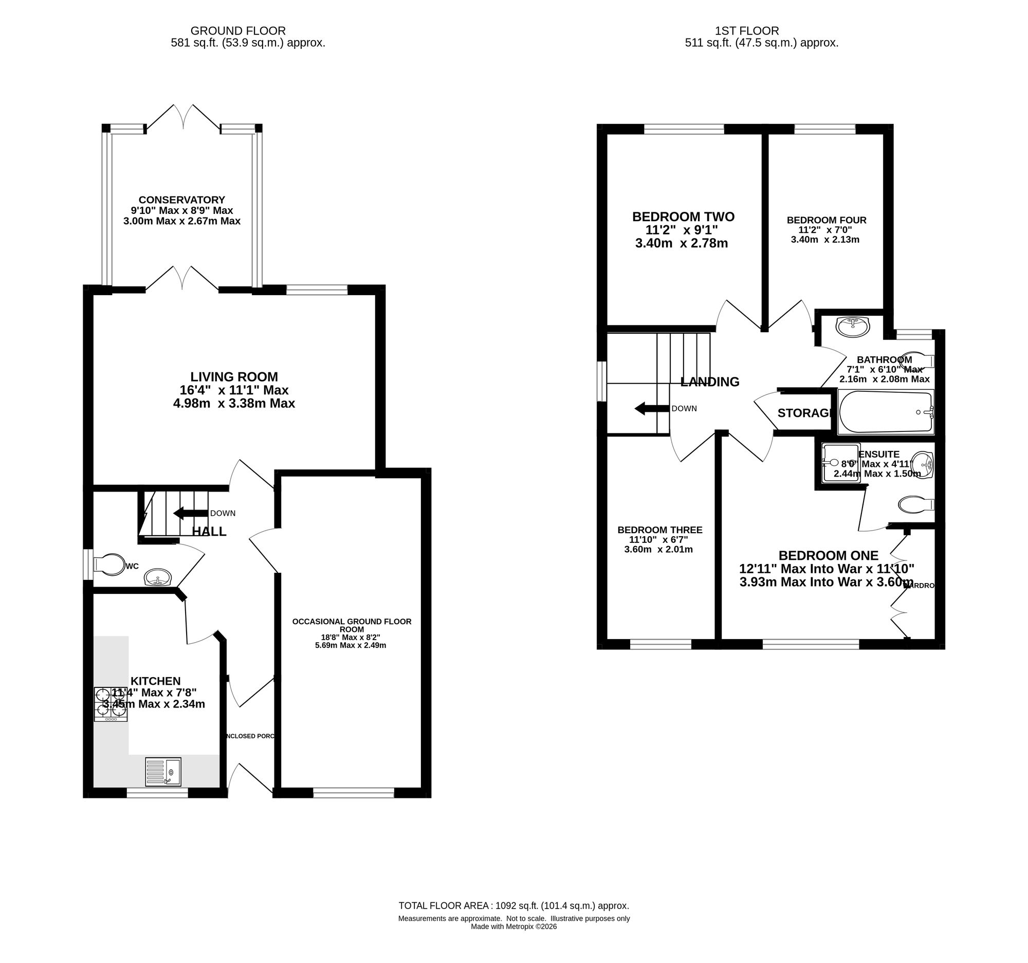 87 Riddings Road, Altrincham floorplan