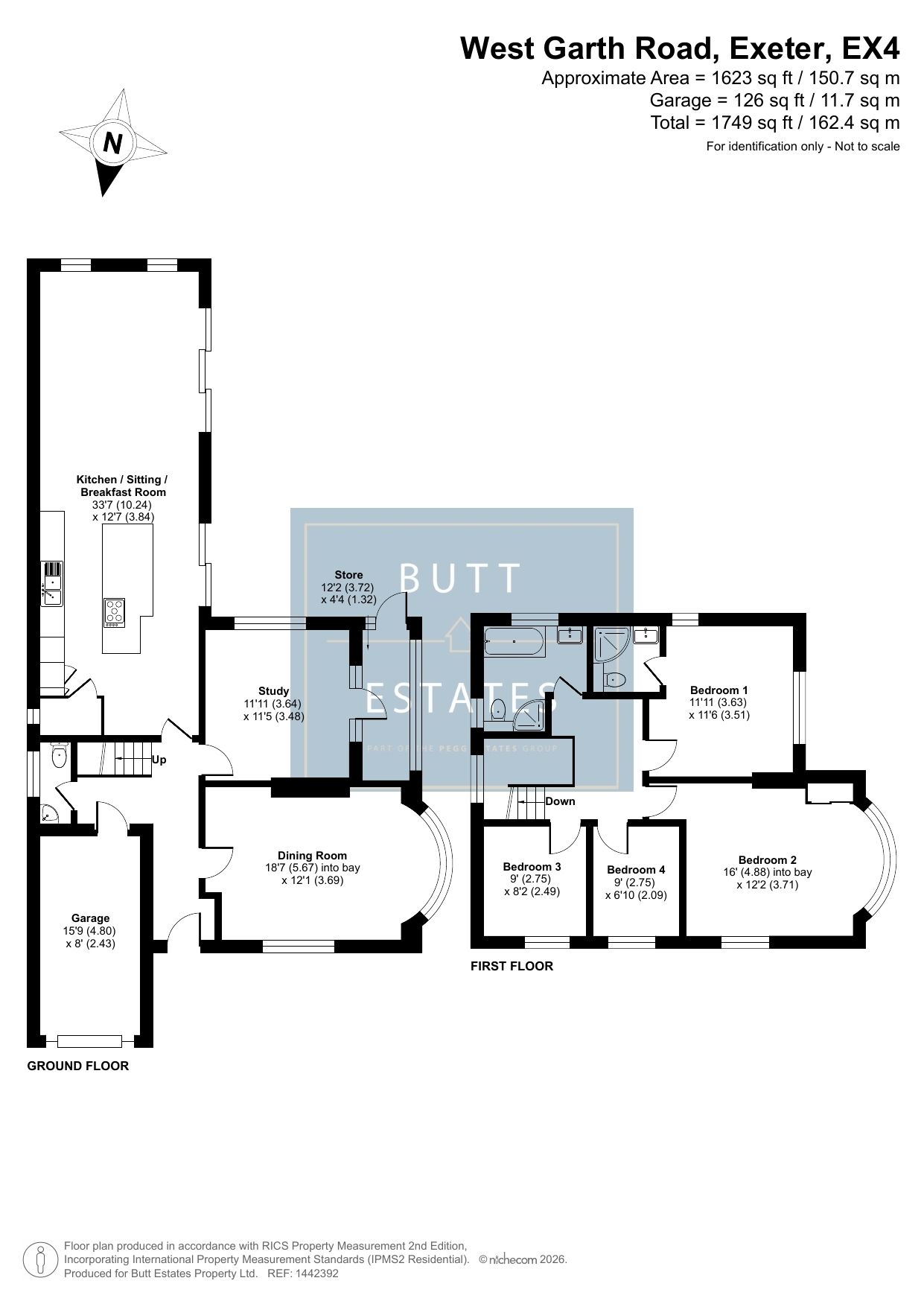 2 West Garth Road, Exeter floorplan