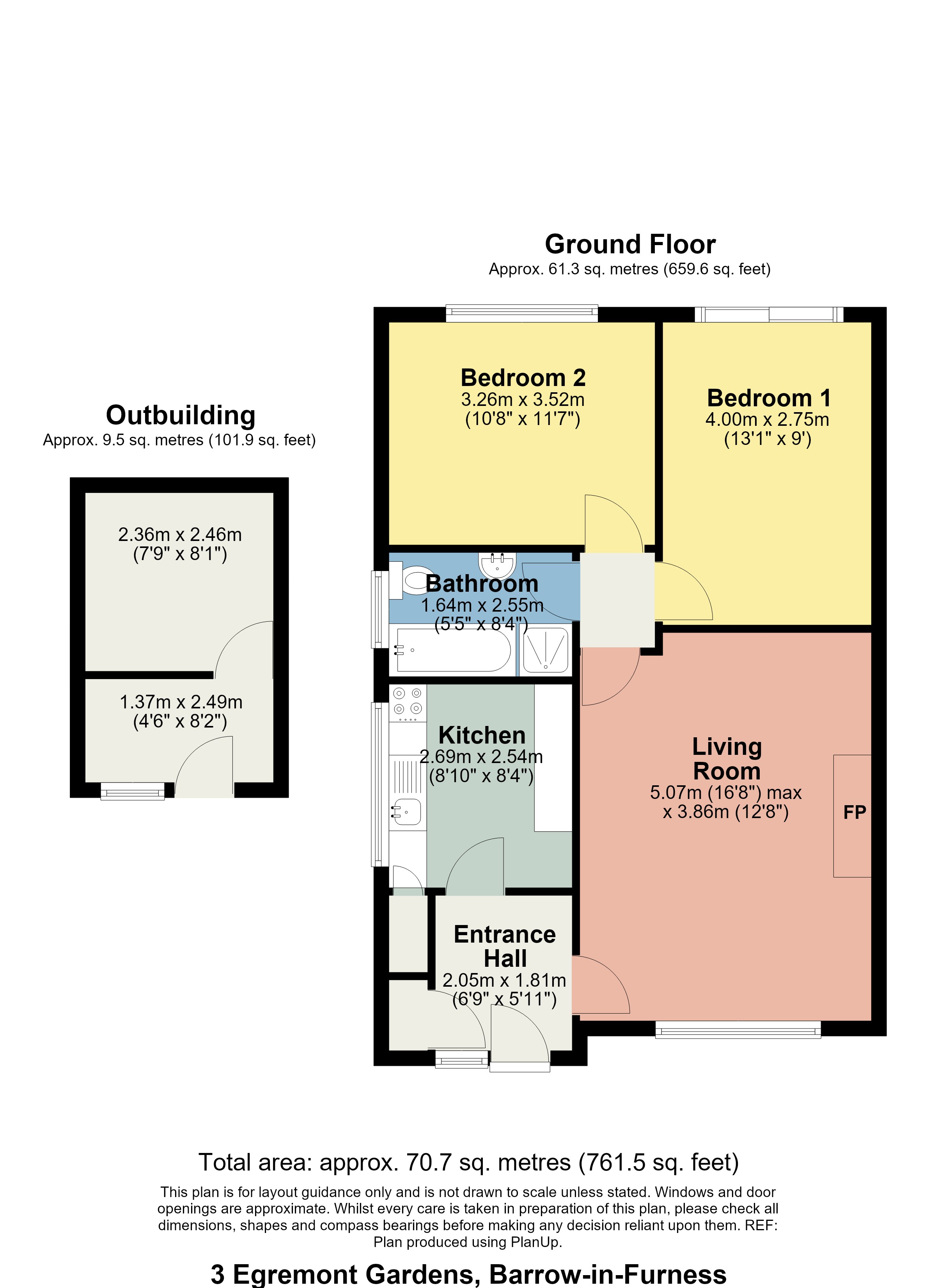 3, Egremont Gardens, Barrow-in-Furness floorplan