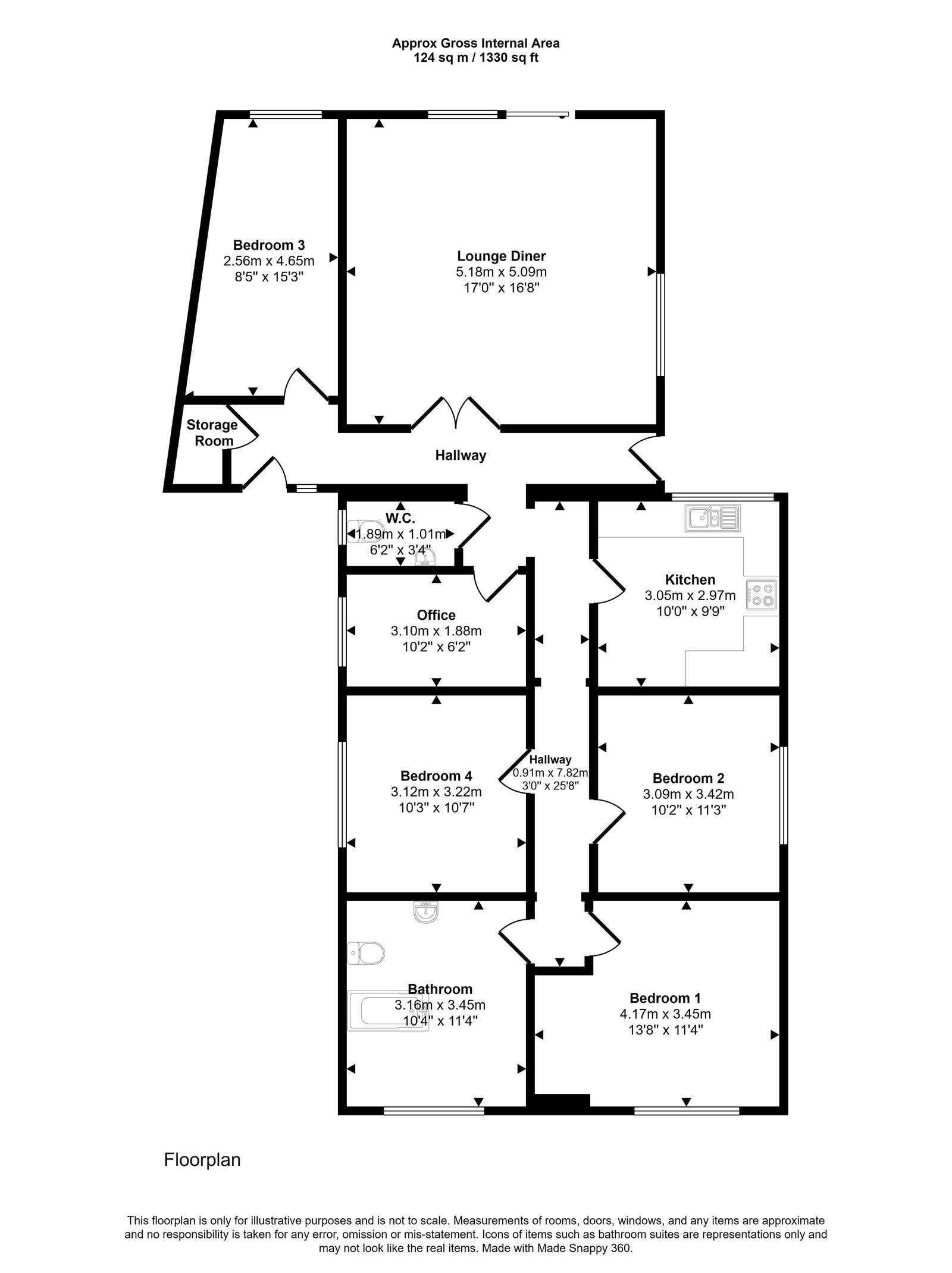 Stanville, Lucy Lane North, Colchester floorplan