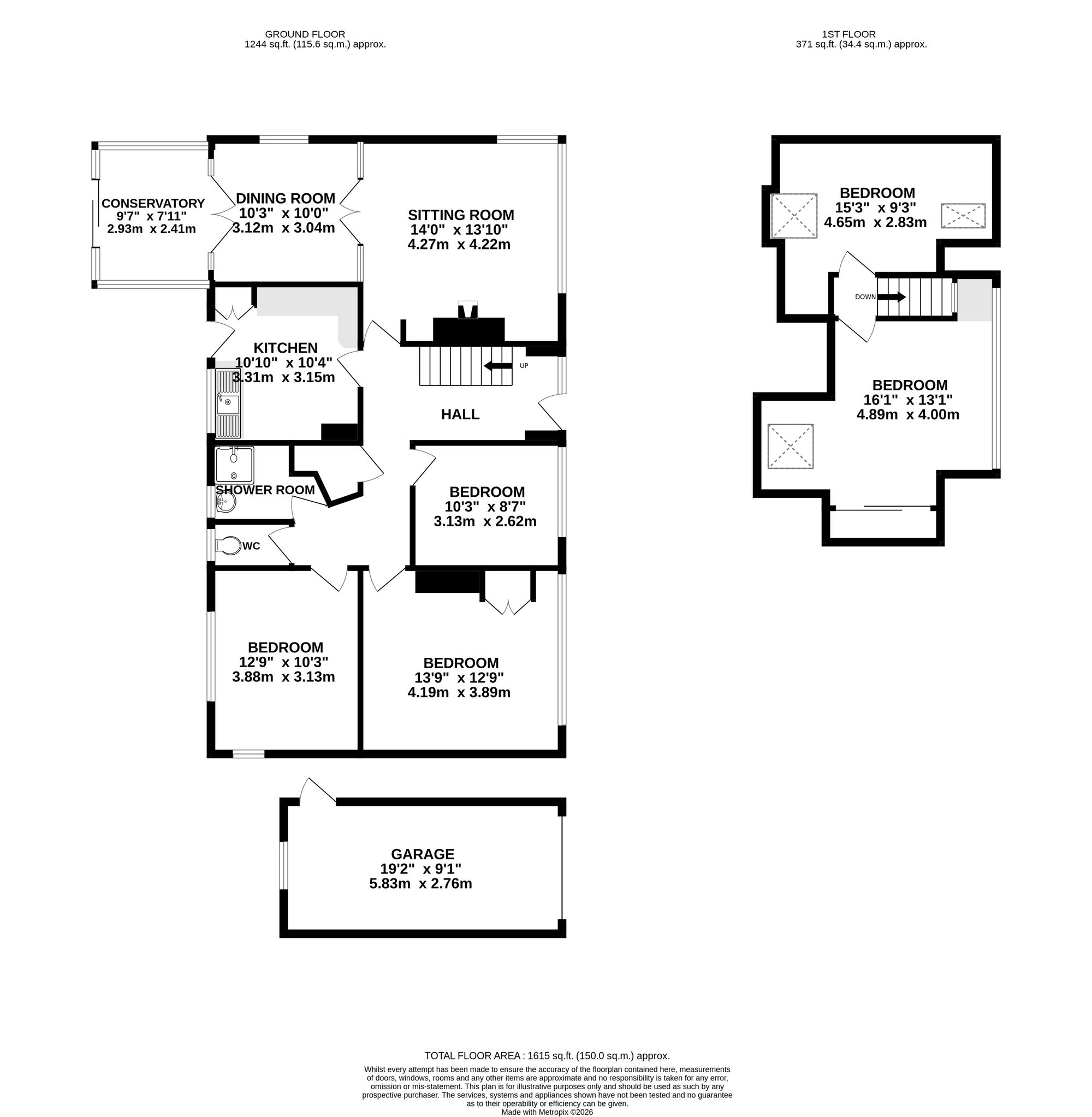 Pentree Kergilliack Road, Falmouth floorplan