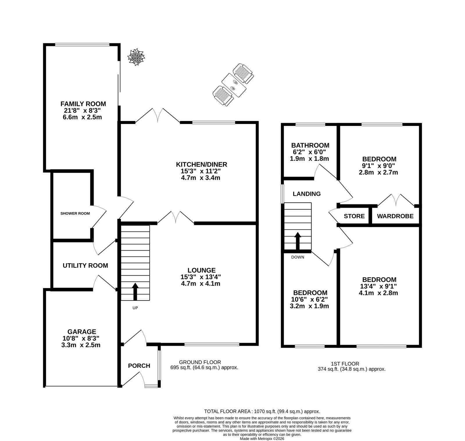 24, Dorchester Grove, Heywood floorplan