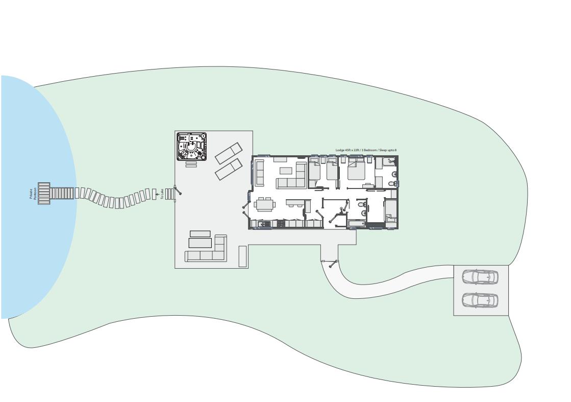 Delamere Lake, Sailing & Holiday Park, Lodge 31, Chester Road, Northwich floorplan
