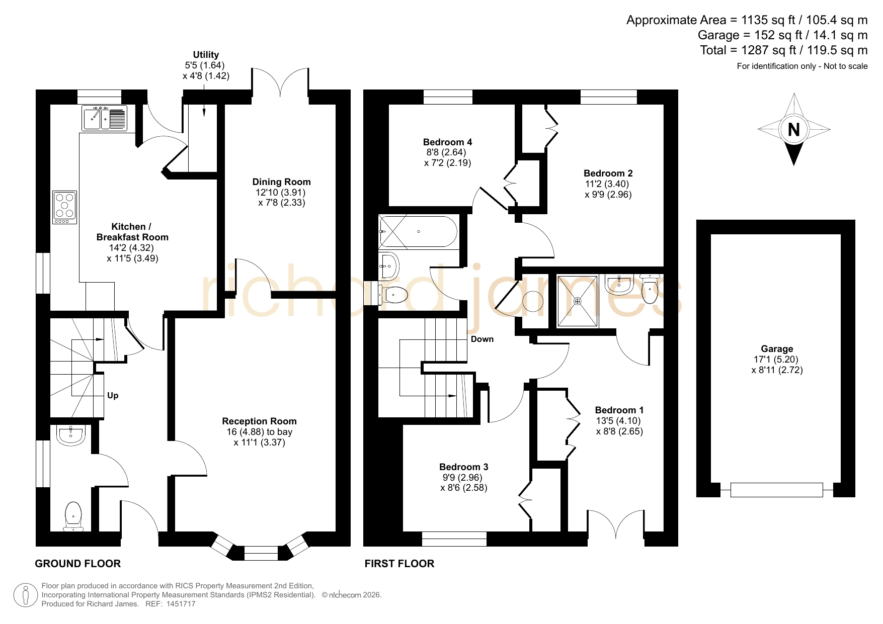 14, Wainwright Mews, Swindon floorplan