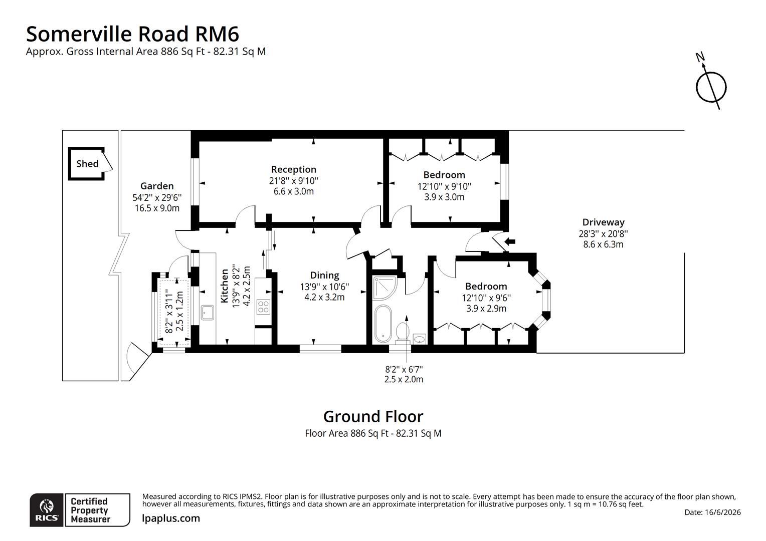 87, Somerville Road, Romford floorplan