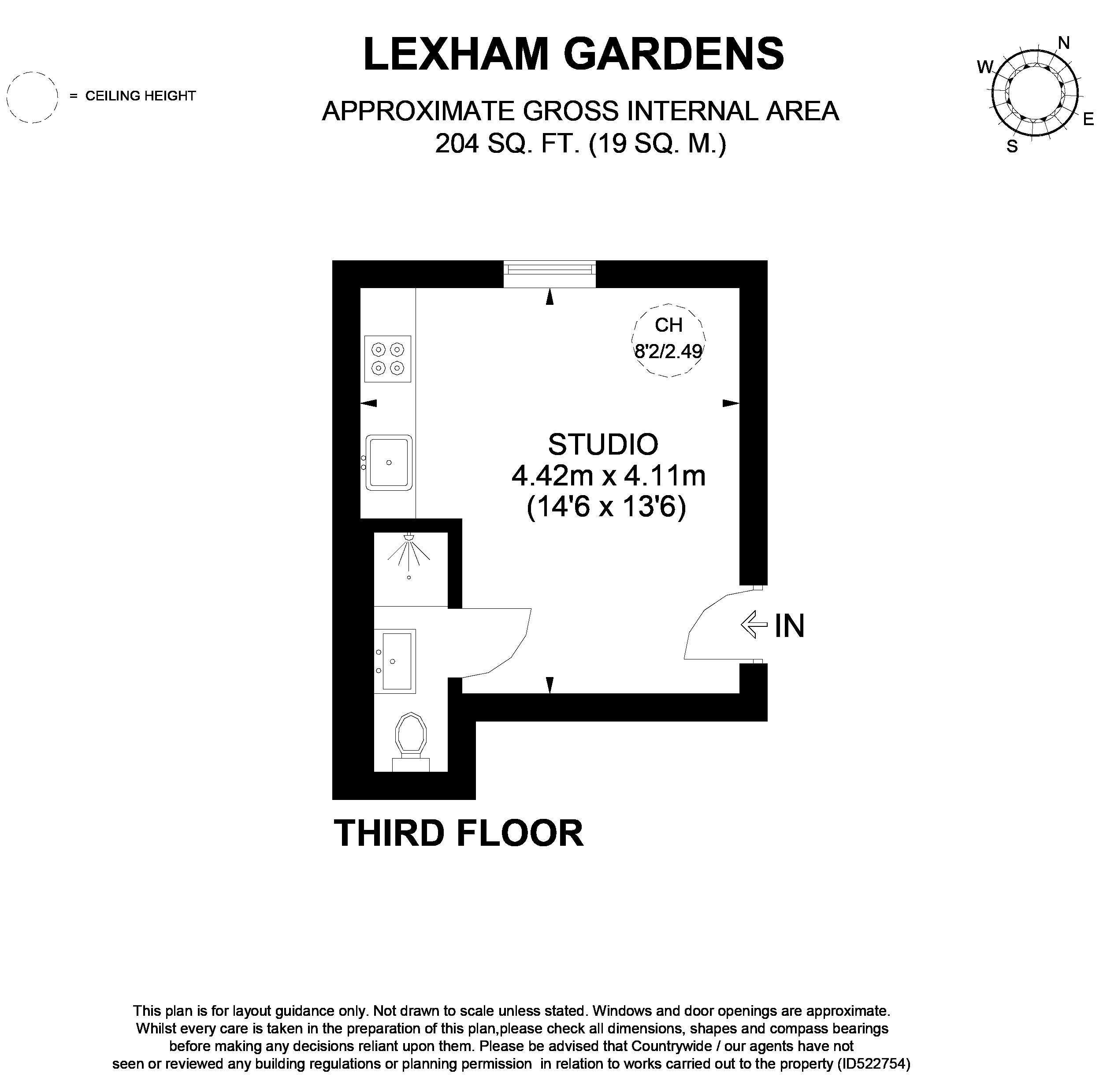 1 Bedrooms Flat to rent in Lexham Gardens, Kensington W8