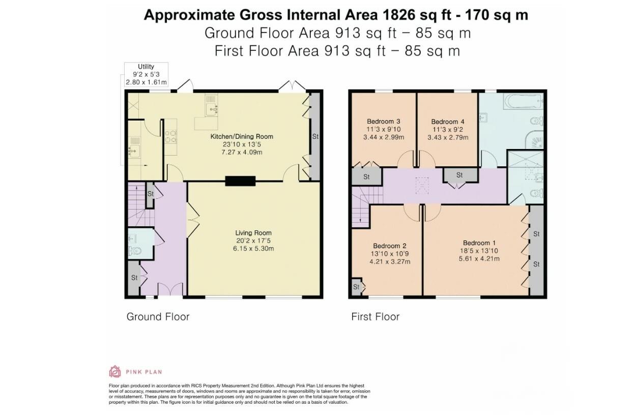 11, Devey Way, Nr Hertford floorplan