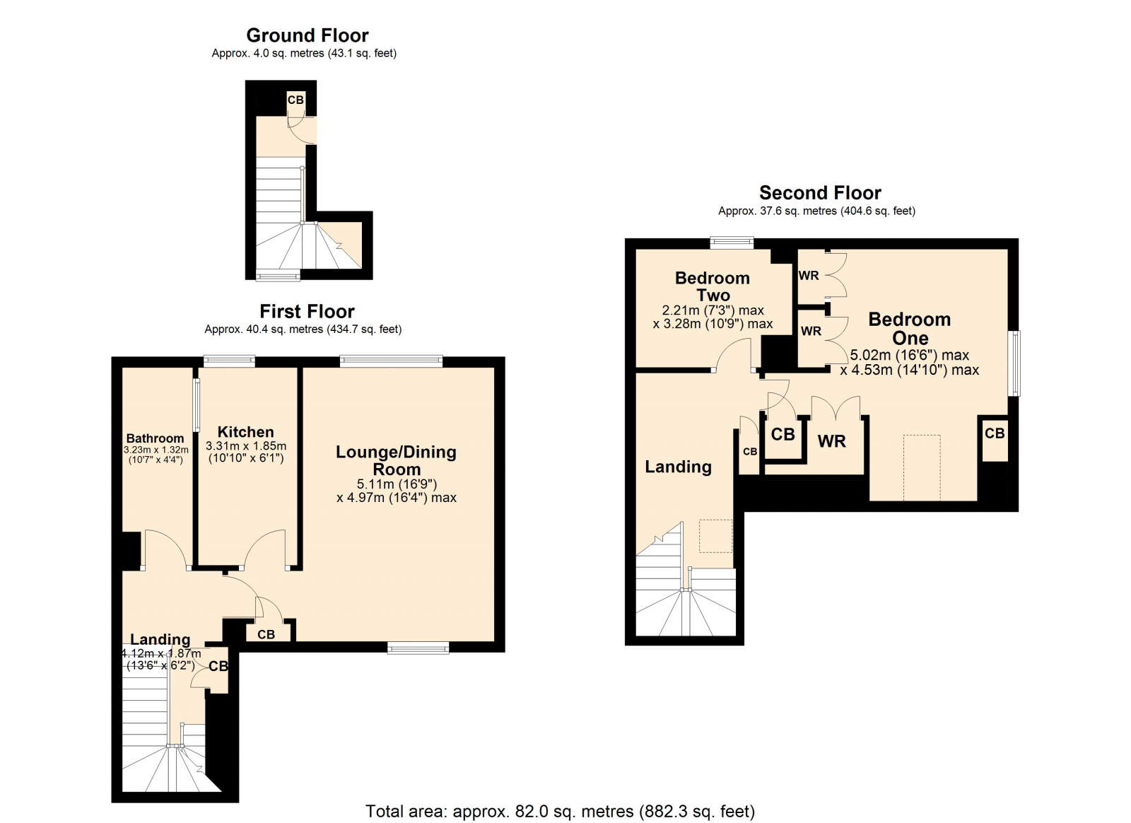 Flat 3, 54 High Street, Tewkesbury floorplan