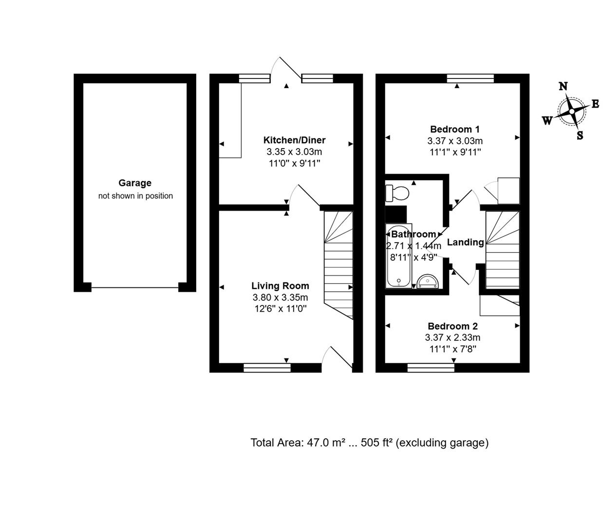 107, Larksfield, Englefield Green floorplan