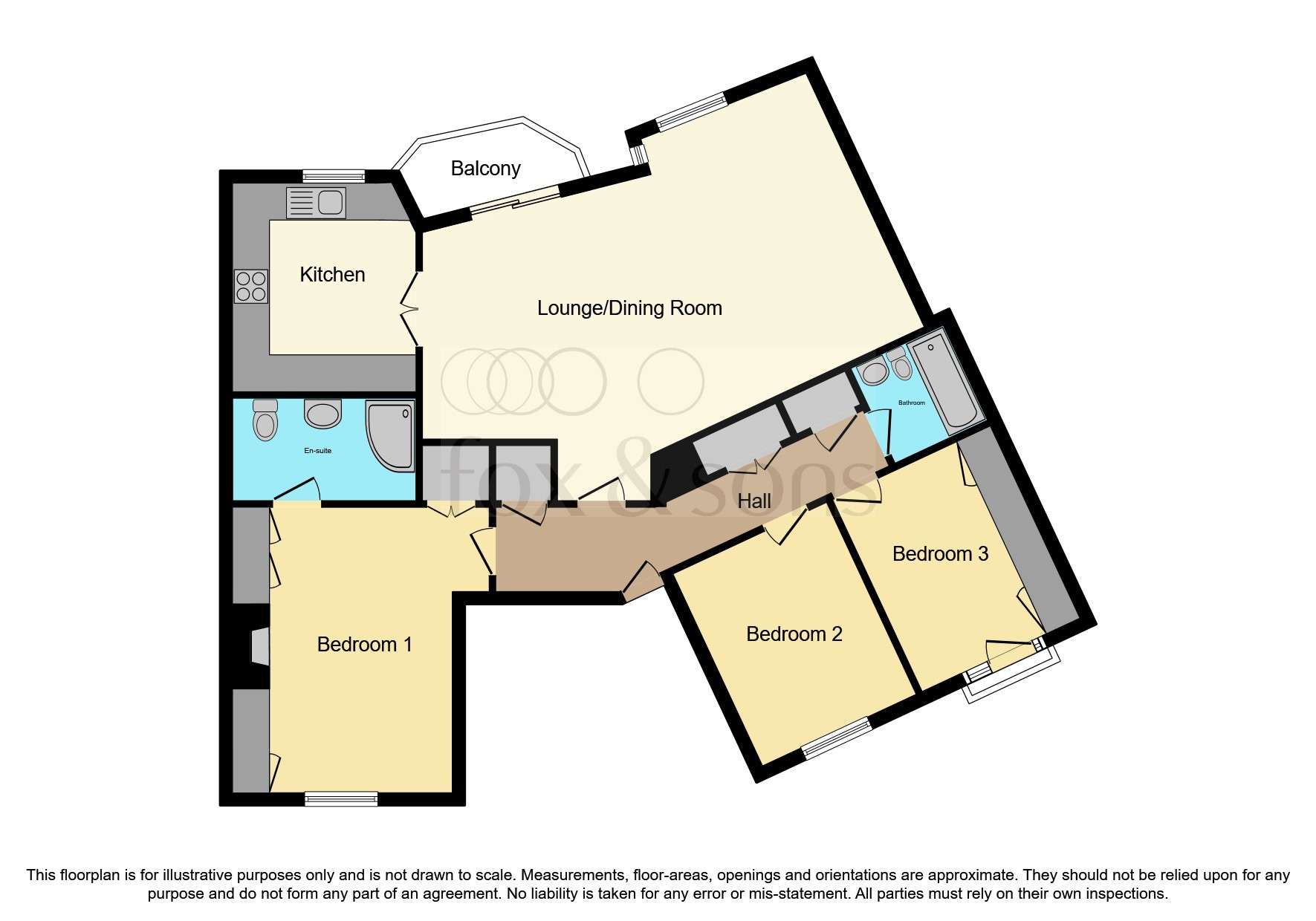 Flat 17, Marling House, Trinity Way, Minehead floorplan