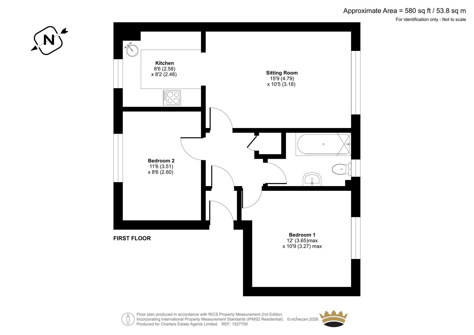 28, The Gilberts, Rustington floorplan