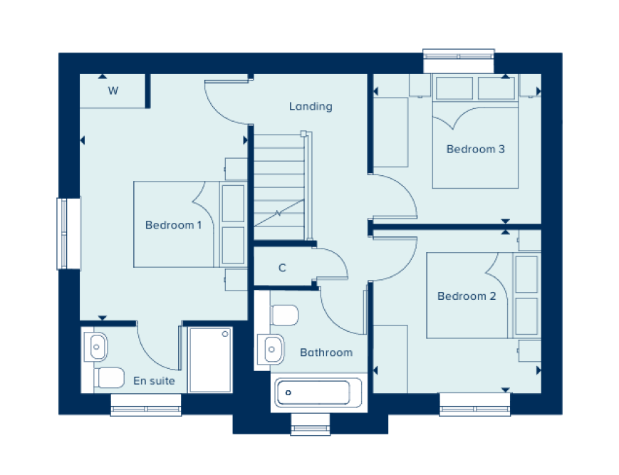112, Budding Close, Fareham floorplan