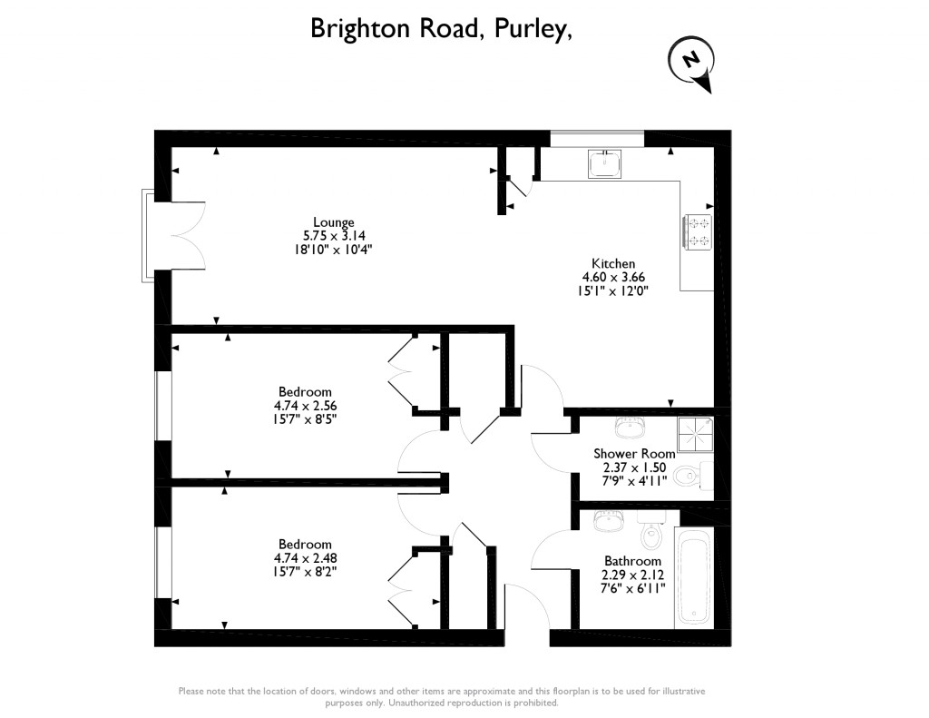 2 Bedrooms Flat for sale in Brighton Road, Purley CR8