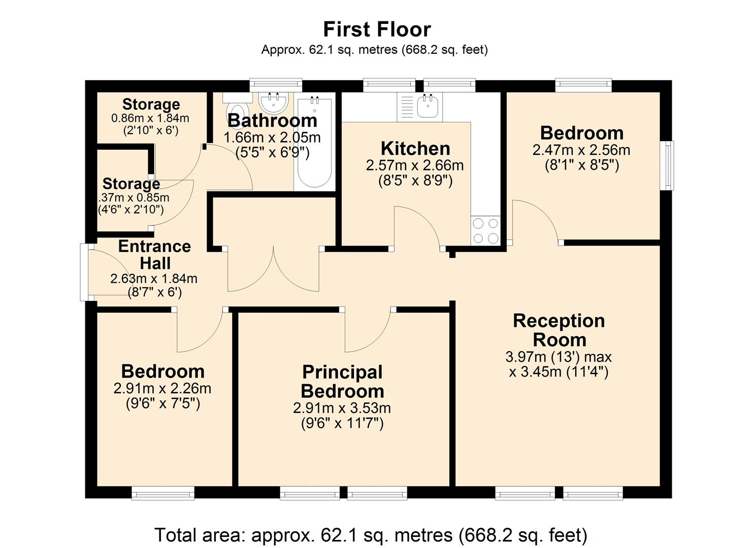 3, The Pinfold, Middleton-By-Youlgrave floorplan