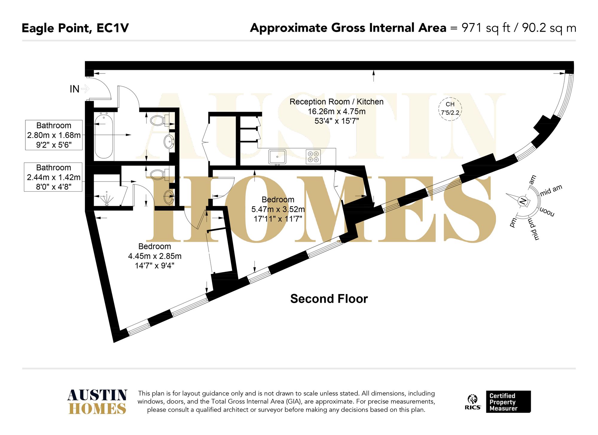 Flat 1, Eagle Point City Road, London floorplan