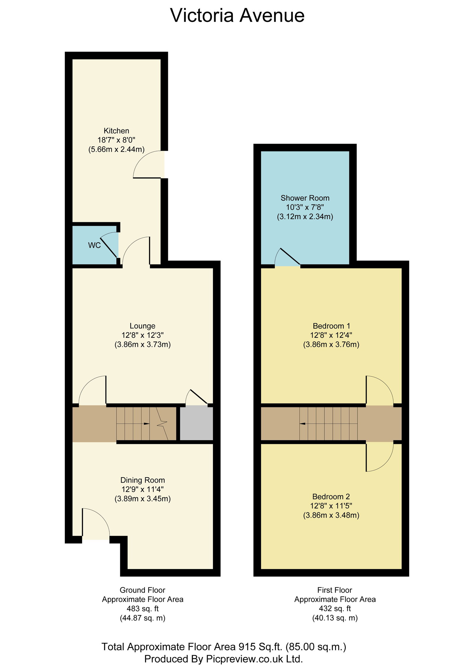 27, Victoria Avenue, Hull floorplan