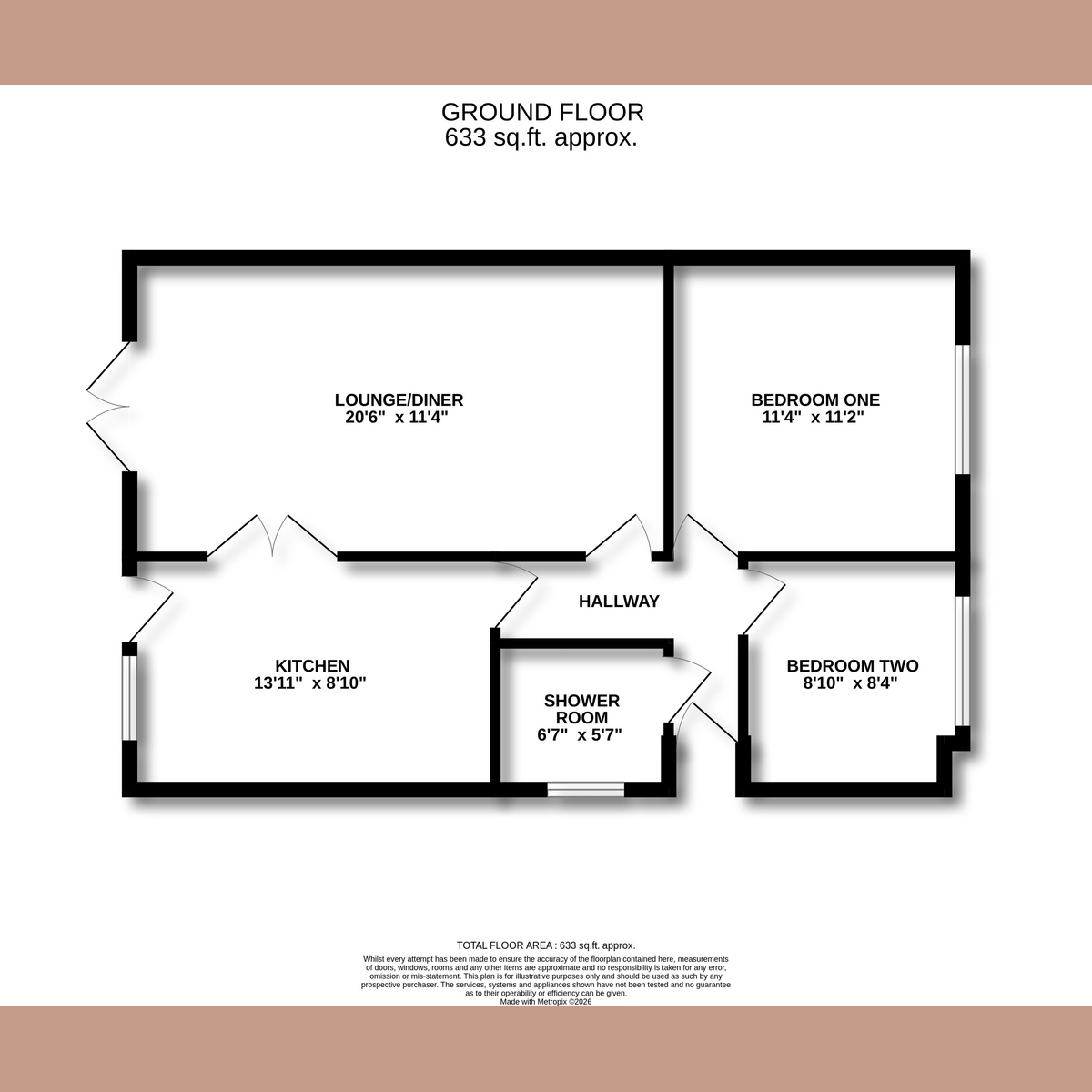 11, Downesway, Benfleet floorplan