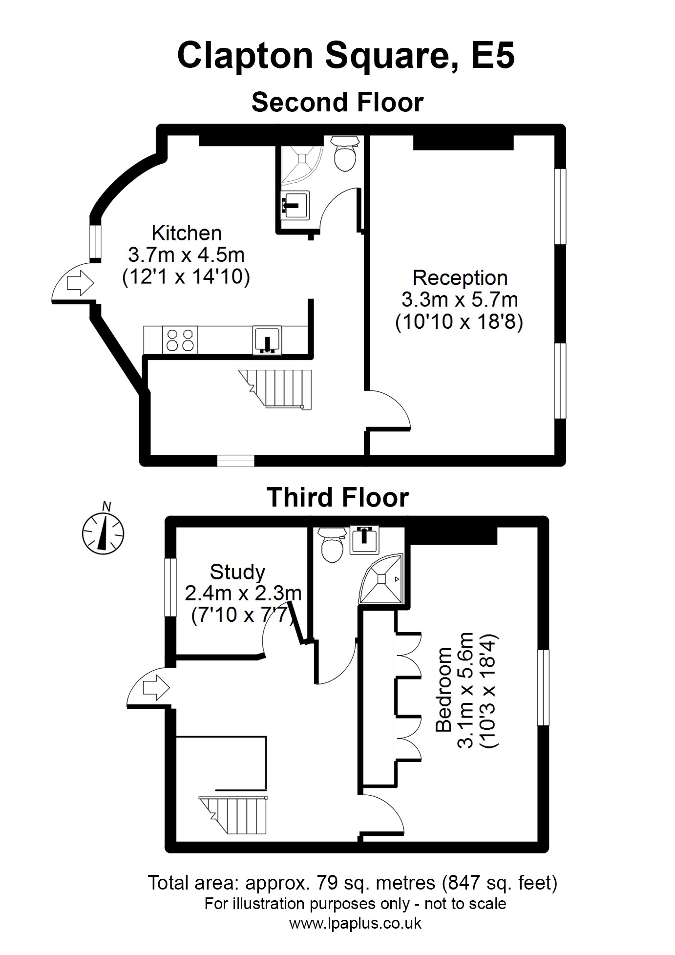 1 Bedrooms Flat to rent in Clapton Square, London E5