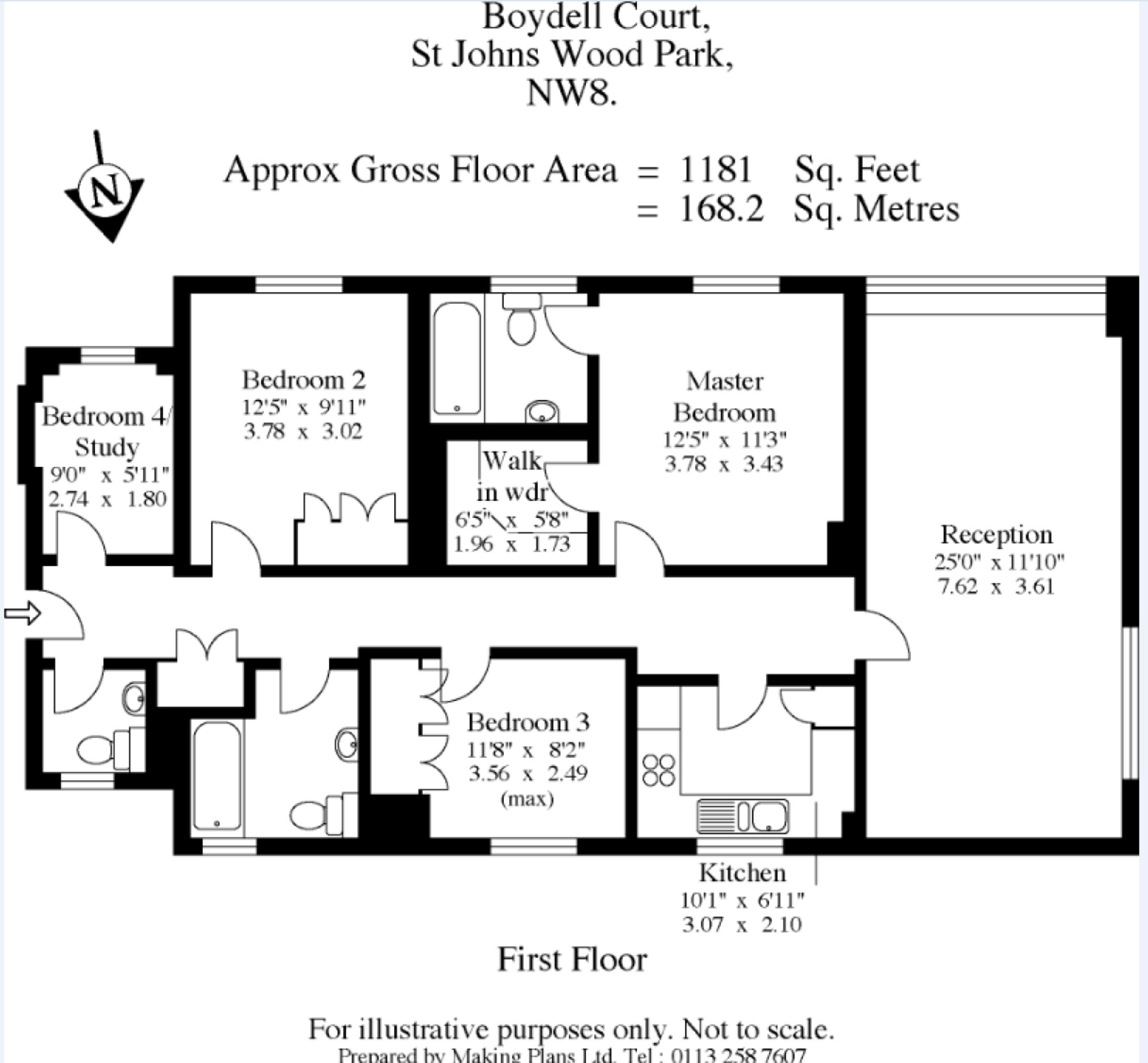 3 Bedrooms Flat to rent in Boydell Court, St Johns Wood, London NW8