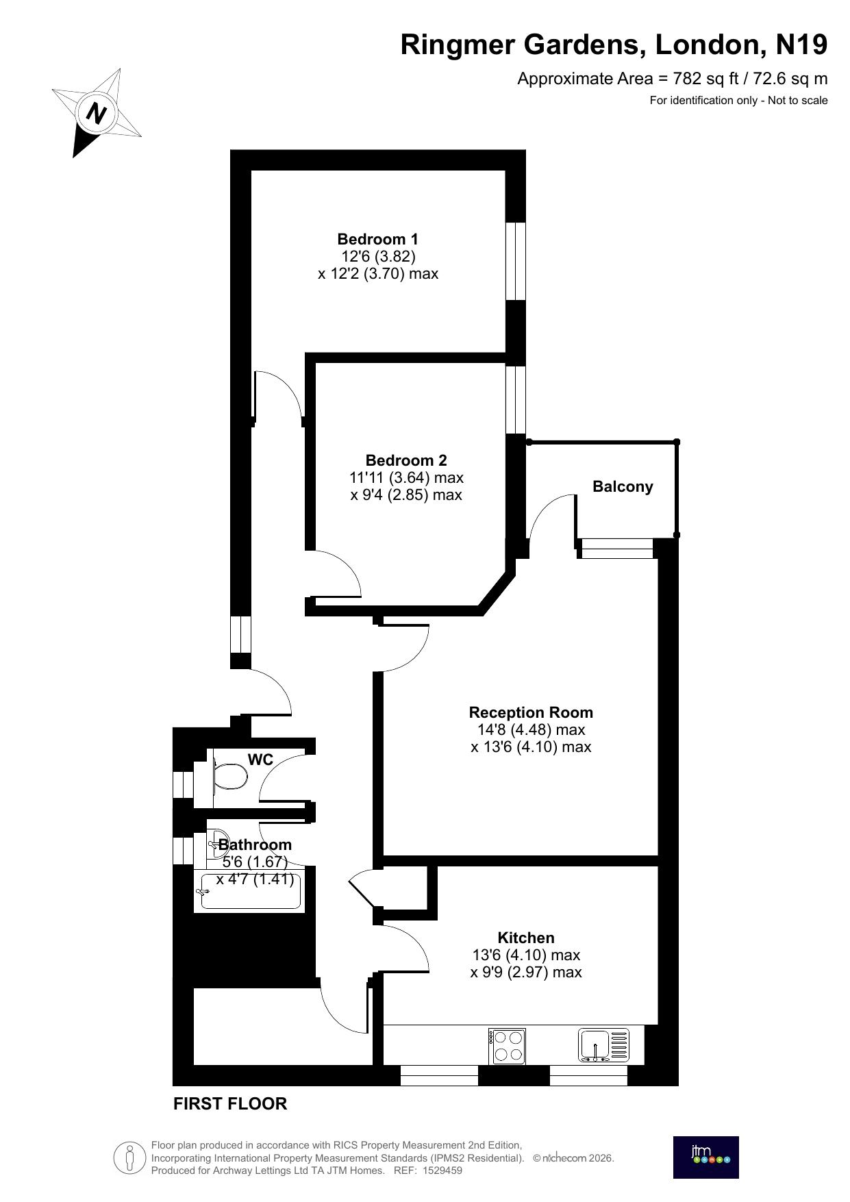 57, Ringmer Gardens, London floorplan