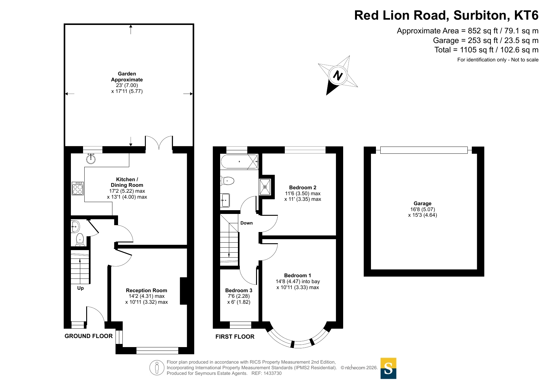 160, Red Lion Rd, Surbiton floorplan