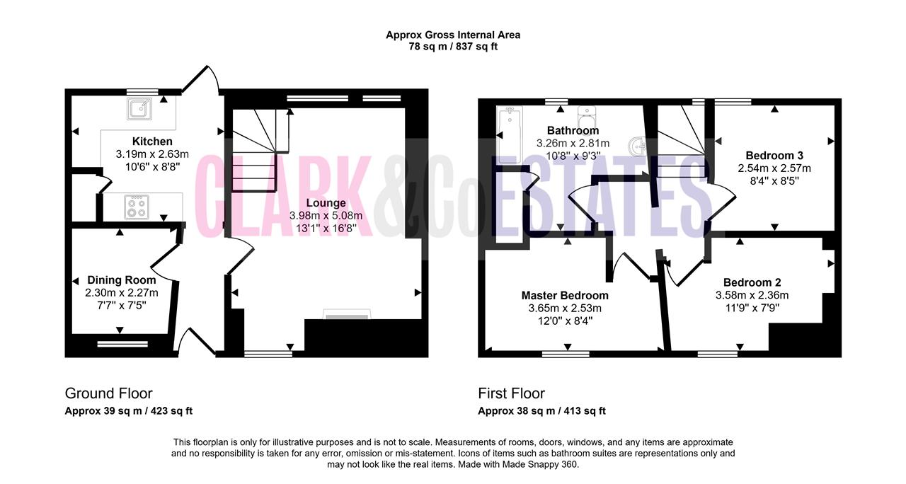 Jasmine Cottage, Branscombe floorplan