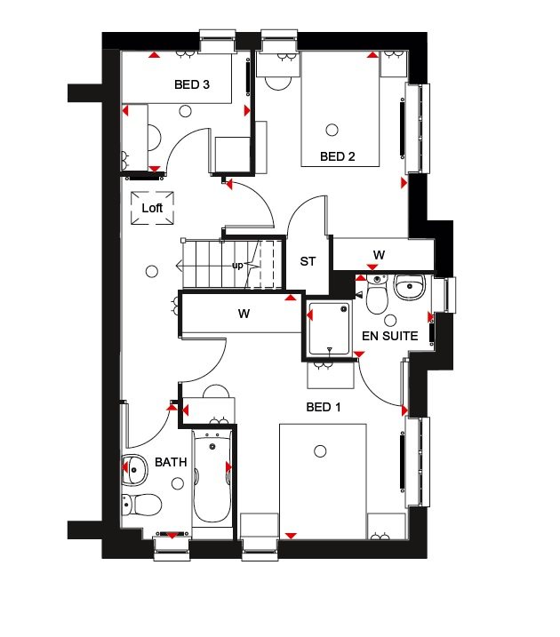 "Morpeth Ii" at Filter Bed Way, Sandbach CW11, 3 bedroom detached house