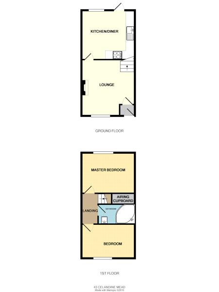 43, Celandine Mead, Somerset floorplan