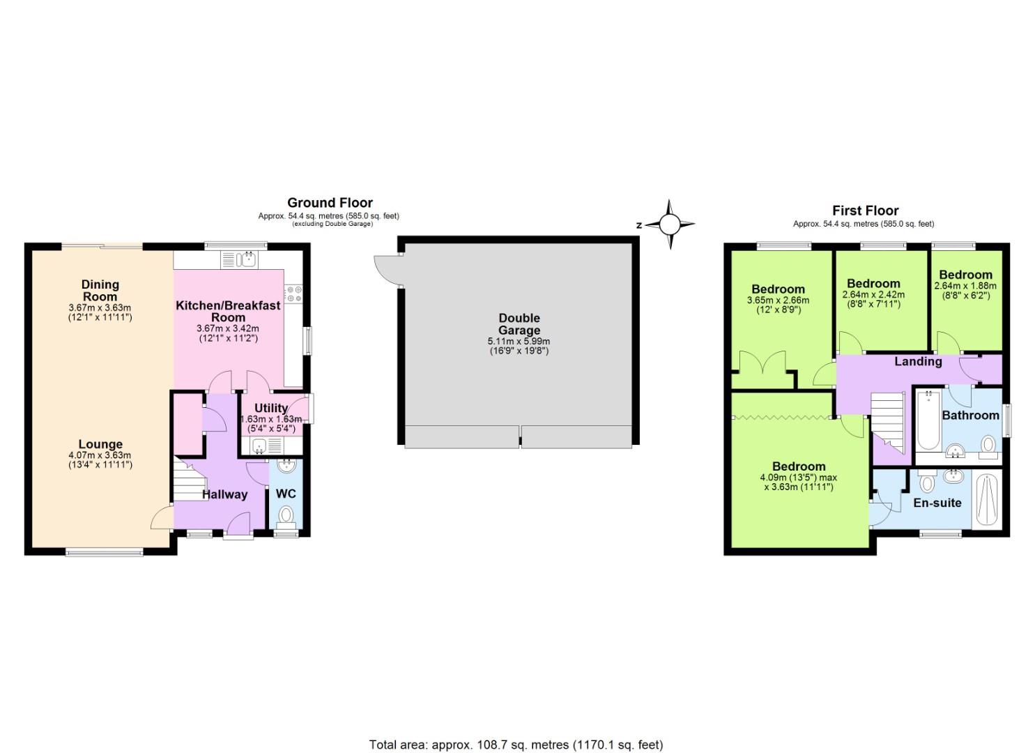 17, Regents Park Close, Nottingham floorplan