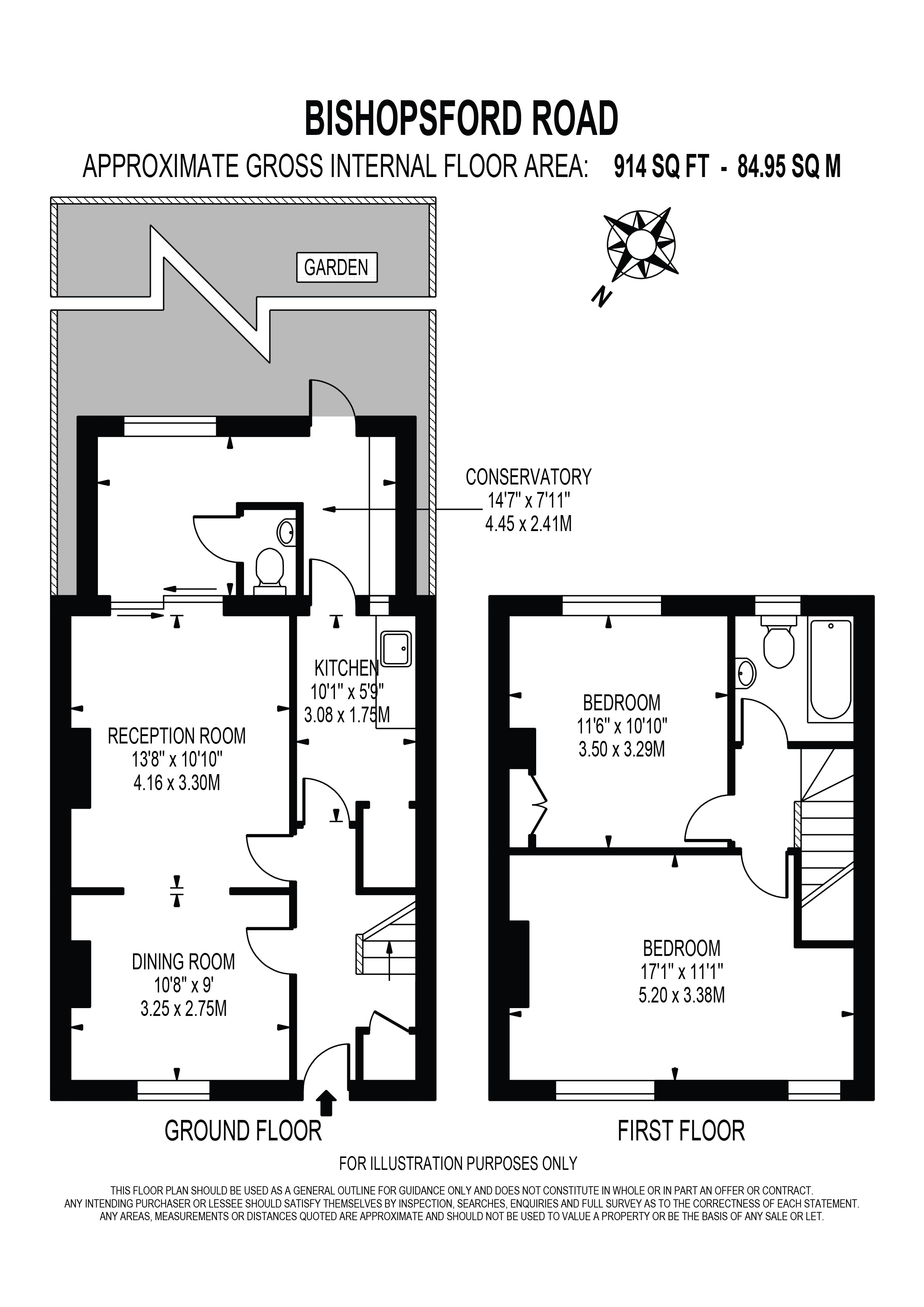 295, Bishopsford Road, Morden floorplan