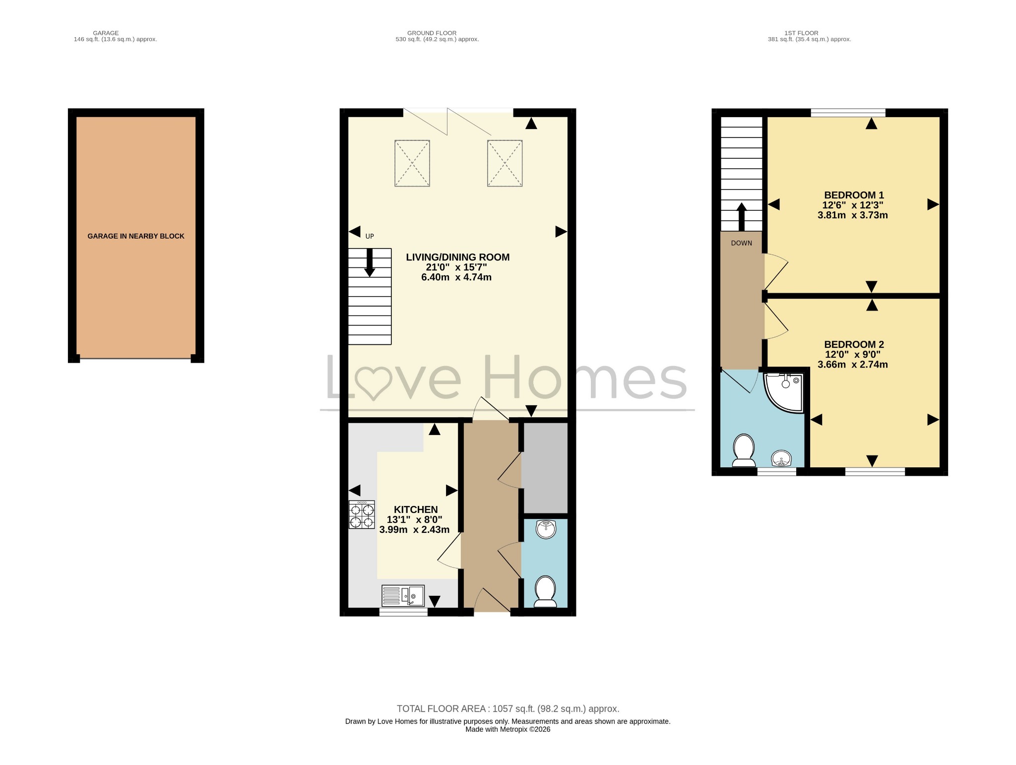 Falcon Crescent, Bedford floorplan