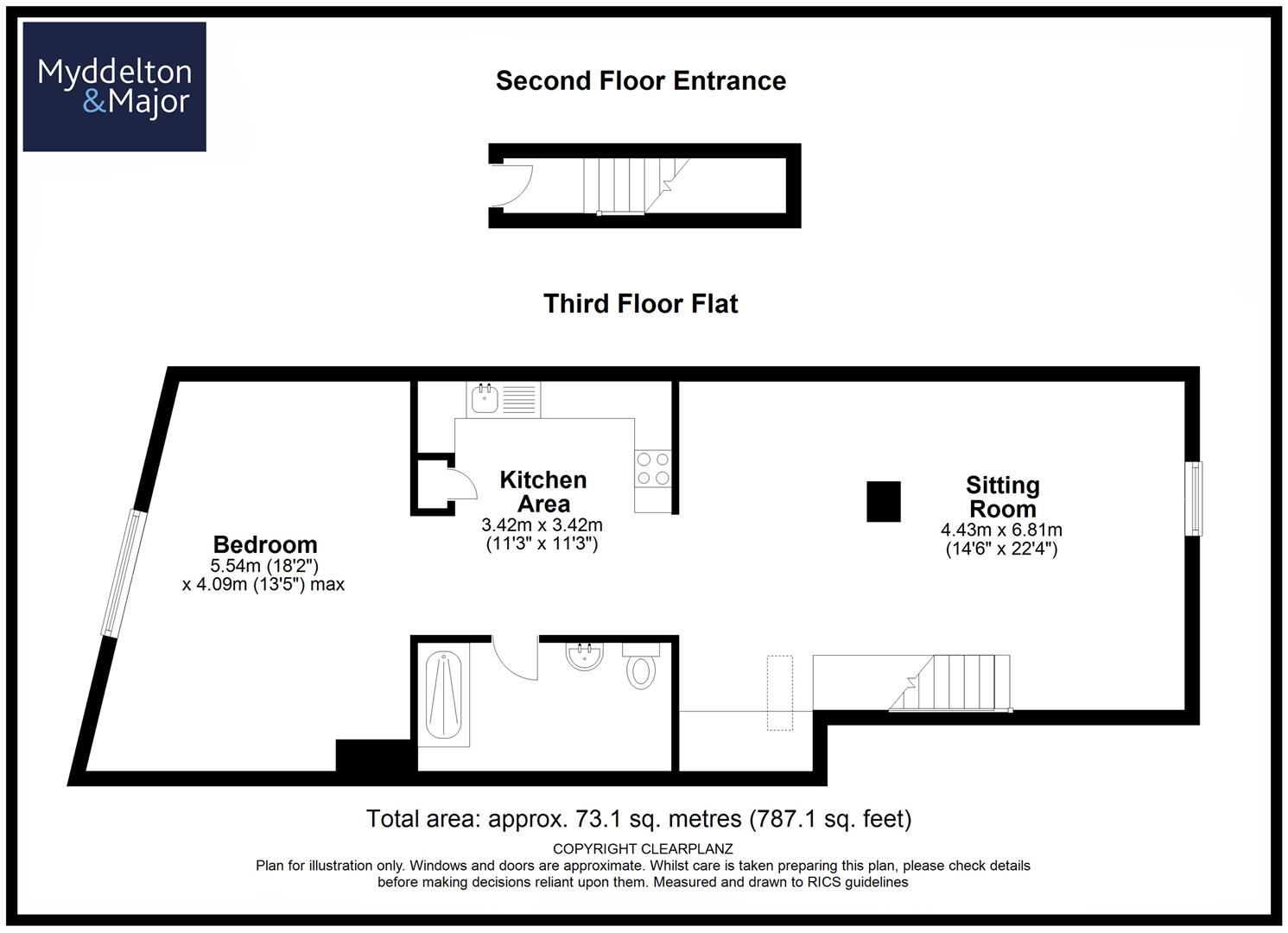 Flat 4, 2 Minster Street, Salisbury floorplan