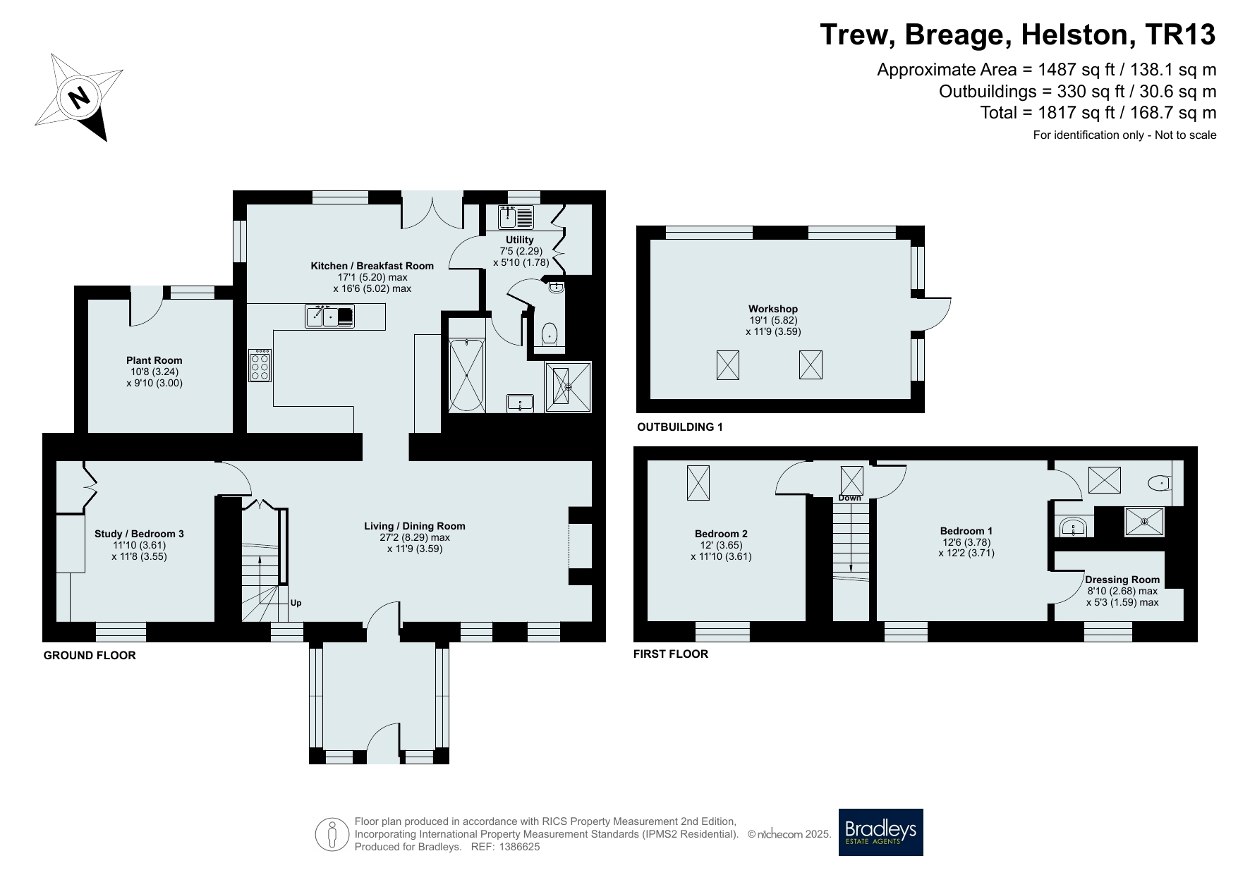 Vale View,, Trew, Helston floorplan