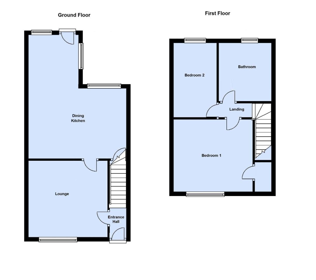 322, Waterloo Road, Blackpool floorplan