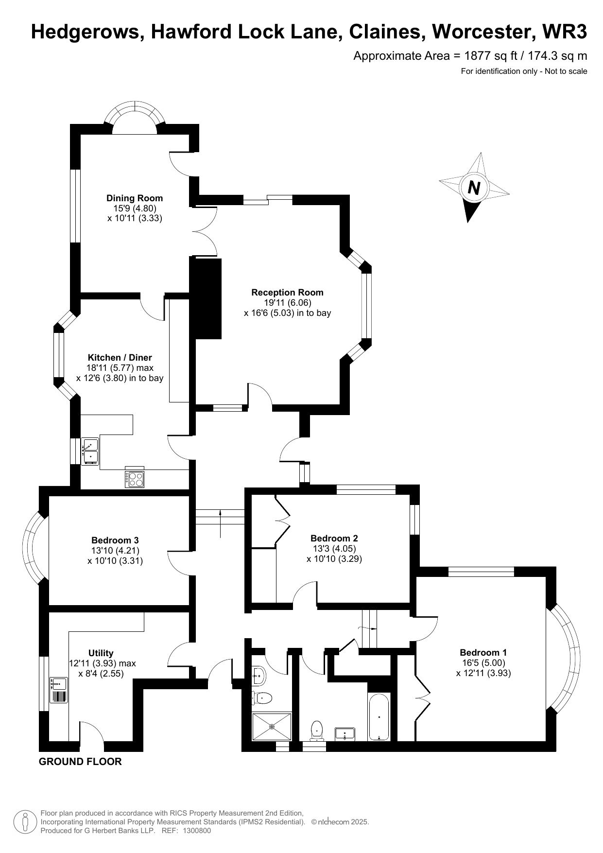 Hedgerows, Hawford Lock Lane, Worcester floorplan