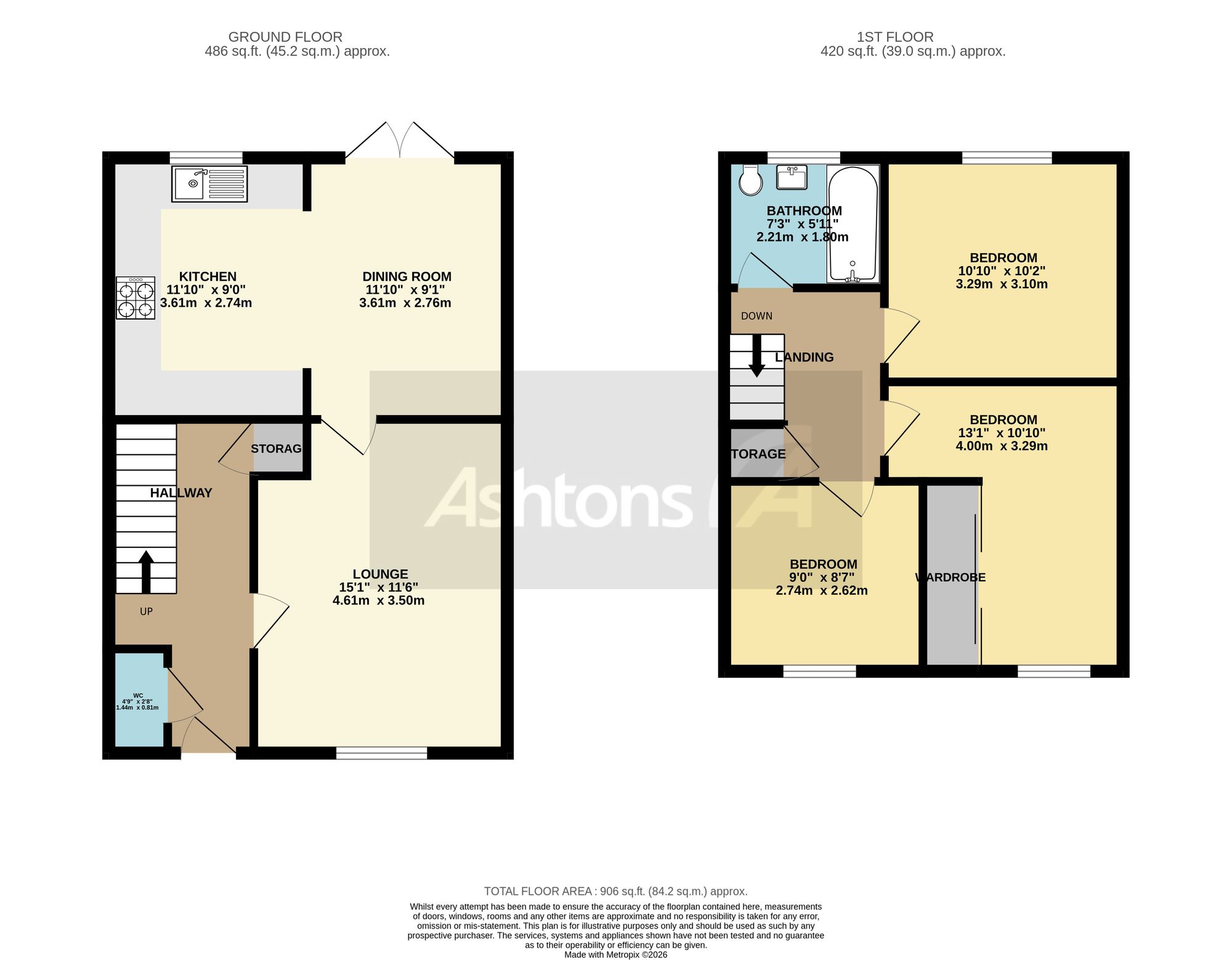 44 Violet Close, Warrington floorplan