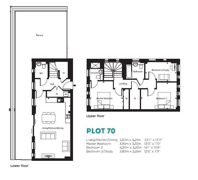 3 Bedrooms Flat to rent in Trinity Way, Acton W3