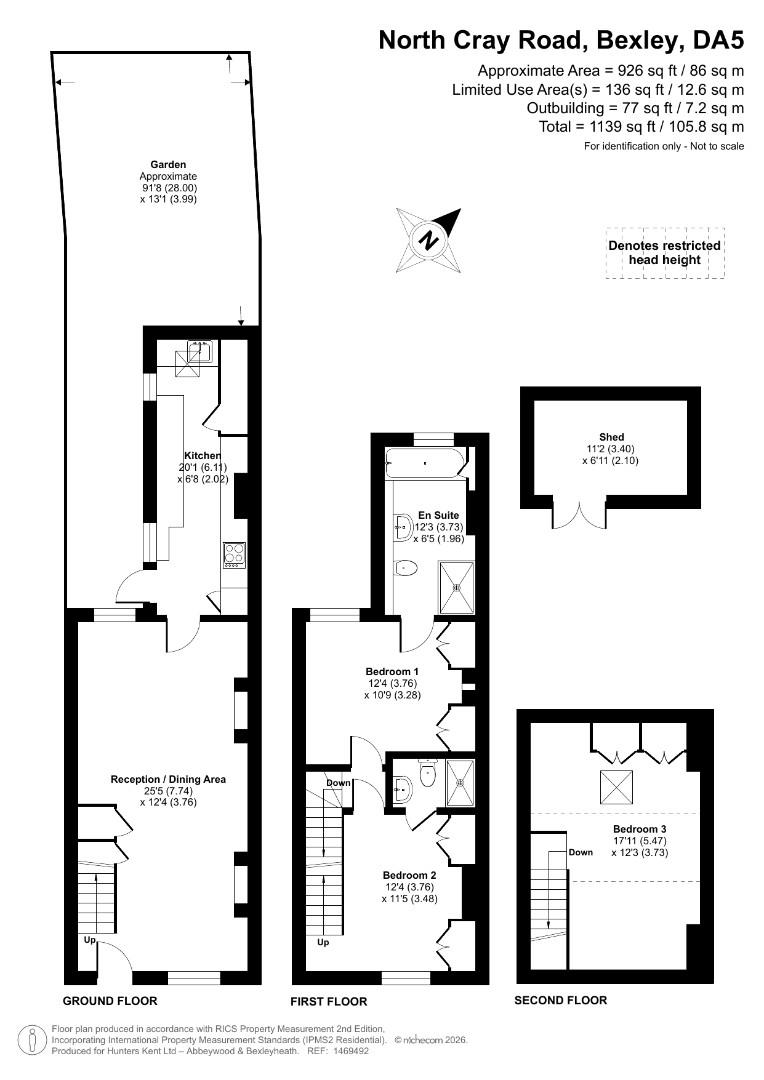 46, North Cray Road, Bexley floorplan